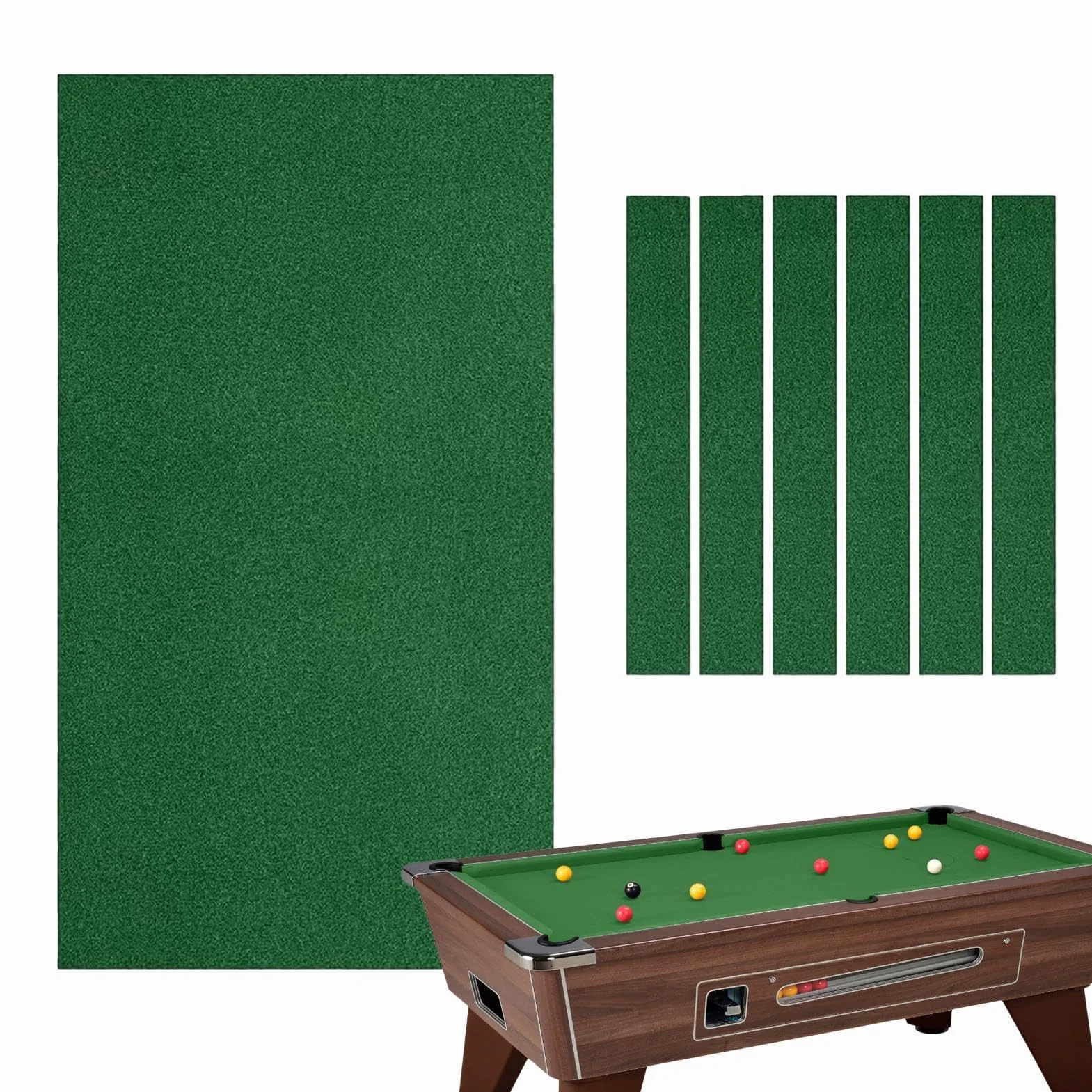 Fieltro de Mesa de Billar Profesional Largo para Interior
