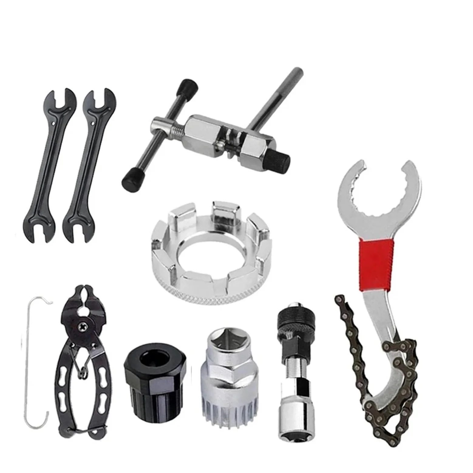 Kit De Reparación Multiherramienta For Ciclismo Al Aire Libre, Alicates De Eslabones De Cadena For Extracción De Volante, Accesorios For Mantenimiento De MTB(RepairTool-6-2)