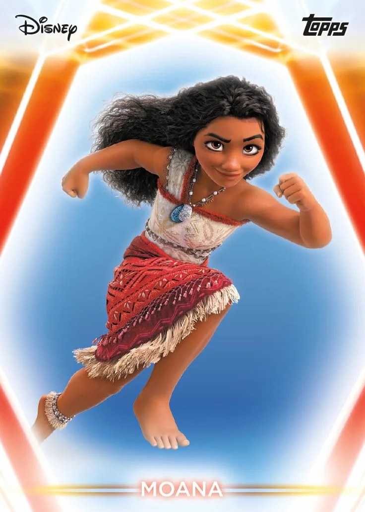 2026 Topps Disney Neon Advantage Box contiene 35 tarjetas con dos tarjetas base paralelas con tarjetas paralelas de diamante por caja.