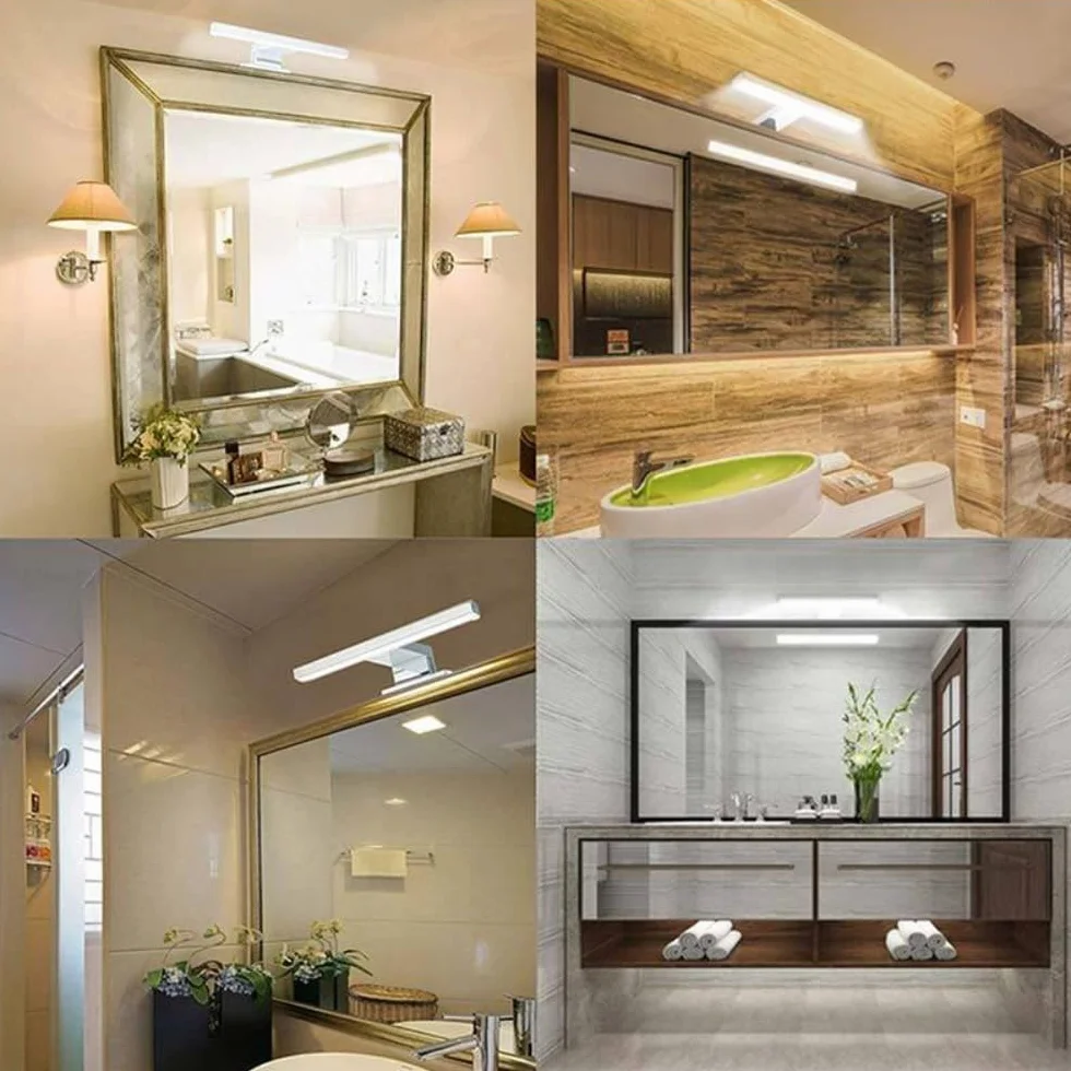 BarcelonaLED Aplique de Espejo Lámpara Baño LED 5W 30cm IP44 4000K 325LM Blanco Neutro