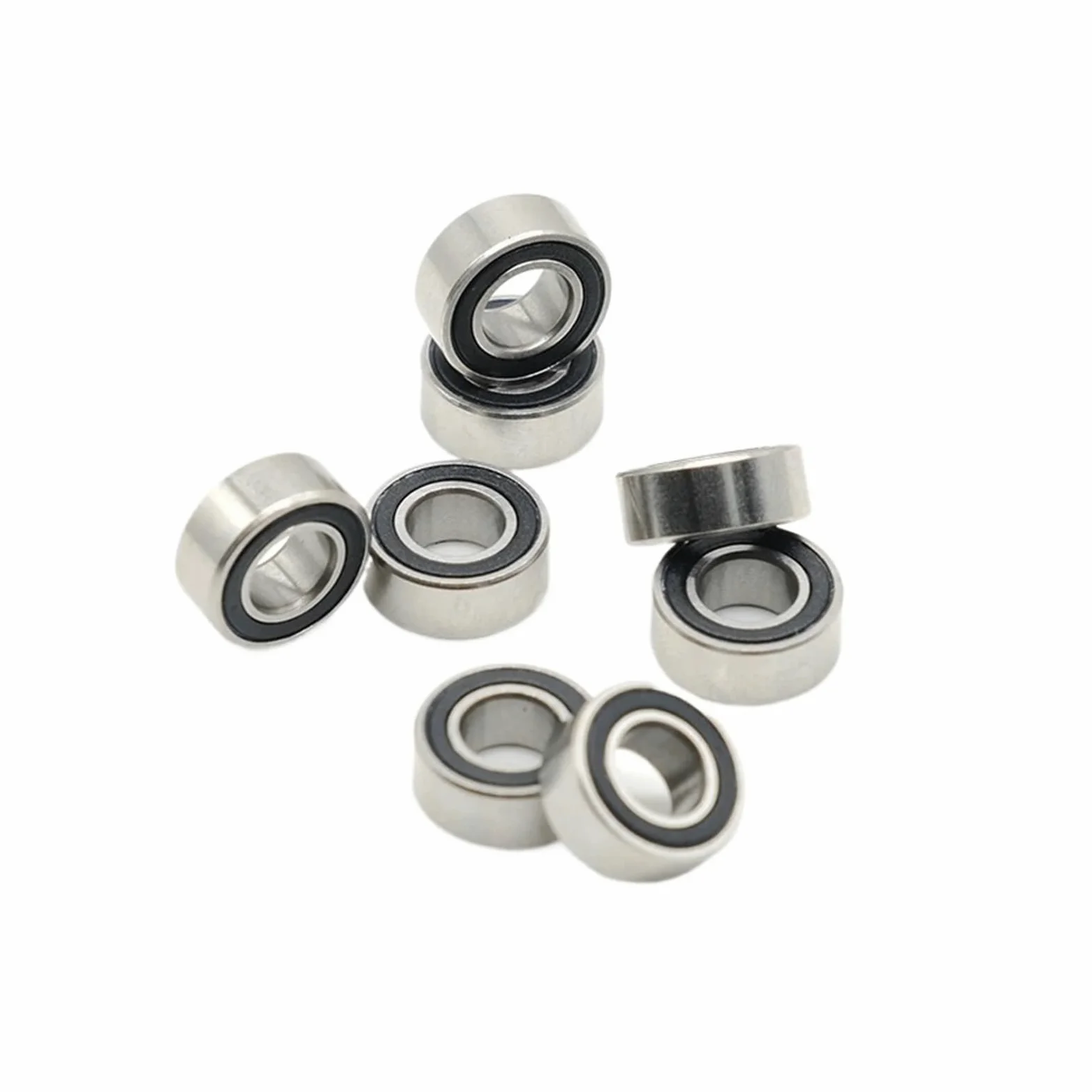 10 piezas SMR105RS rodamientos de acero inoxidable ABEC7 5X10X4mm rodamientos de bolas sello negro