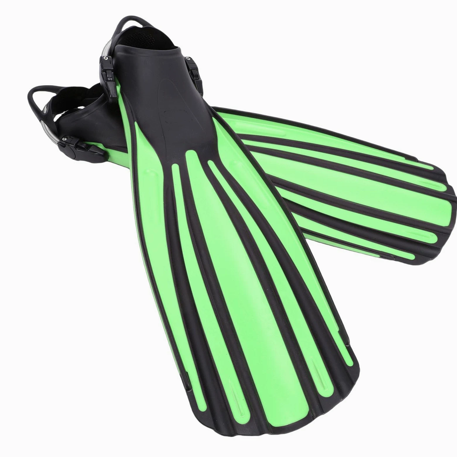 SUNGOOYUE Aletas de Buceo Ajustables Aletas de Snorkel de Natación de Buceo Profundo Profesionales Goma Termoplástica con Bolsillo Completo Ajustable para los Pies para