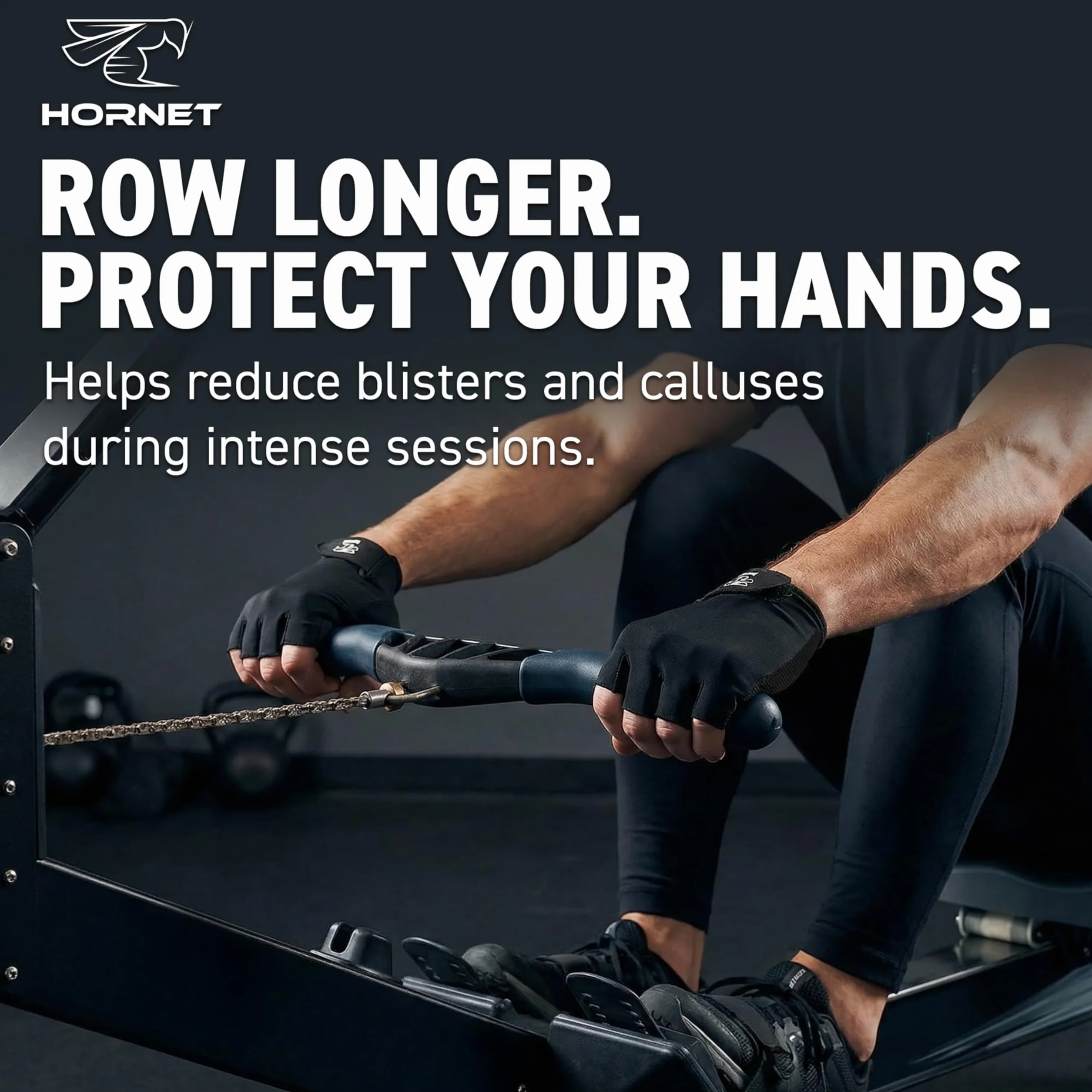 Hornet Watersports Guantes de Remo Ideales para Remo en Interiores, Sculling, Kayak, Sup, Canoa Outrigger Canoa, Dragon Boat y Otros Deportes acuáticos