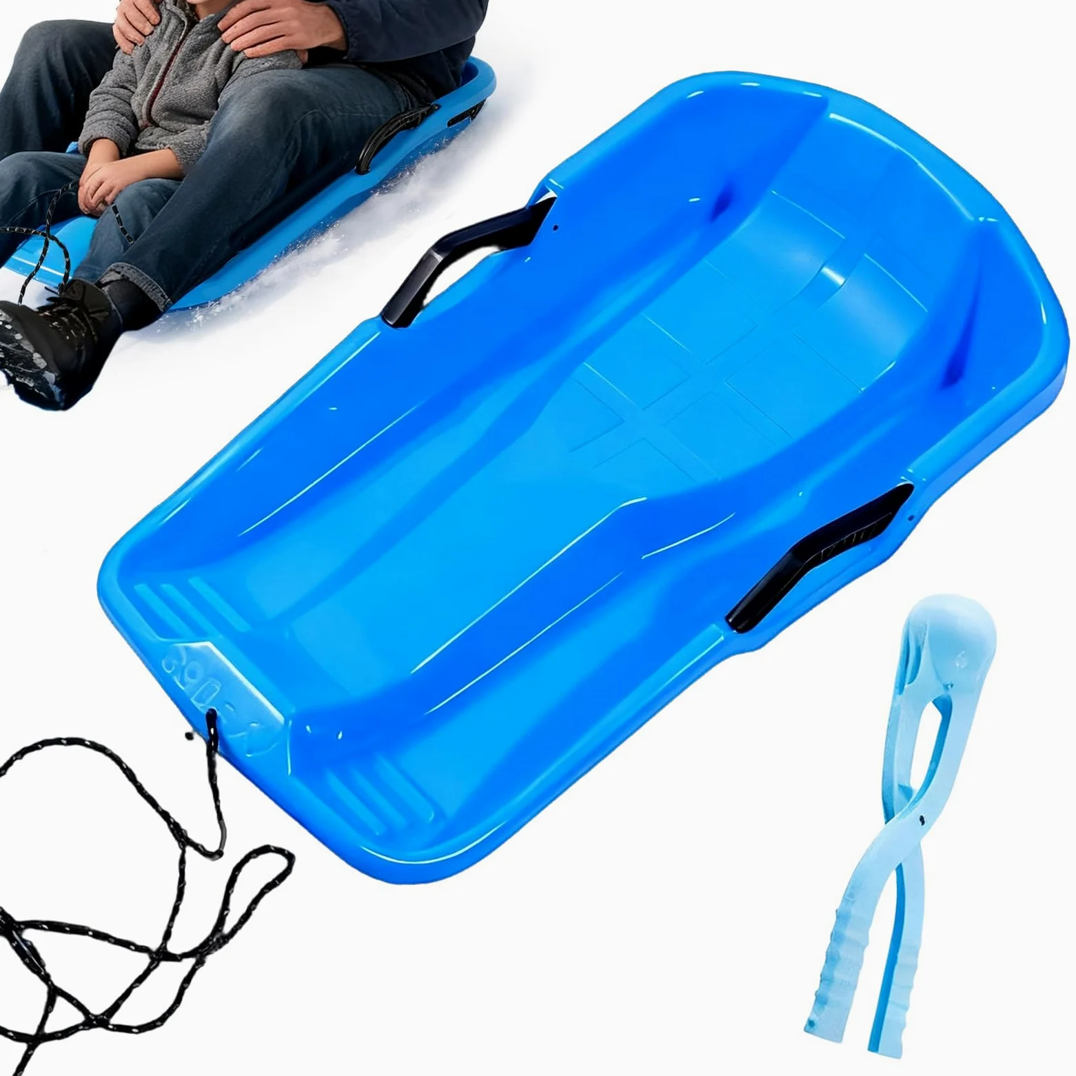 Trineos De Nieve para Niños Y Adultos - Equipo de Trineo Ligero,Disco para Niños Skiboard - para Playa Montañas Hielo Hierba Hombres Mujeres Niñas Jóvenes Adolescentes