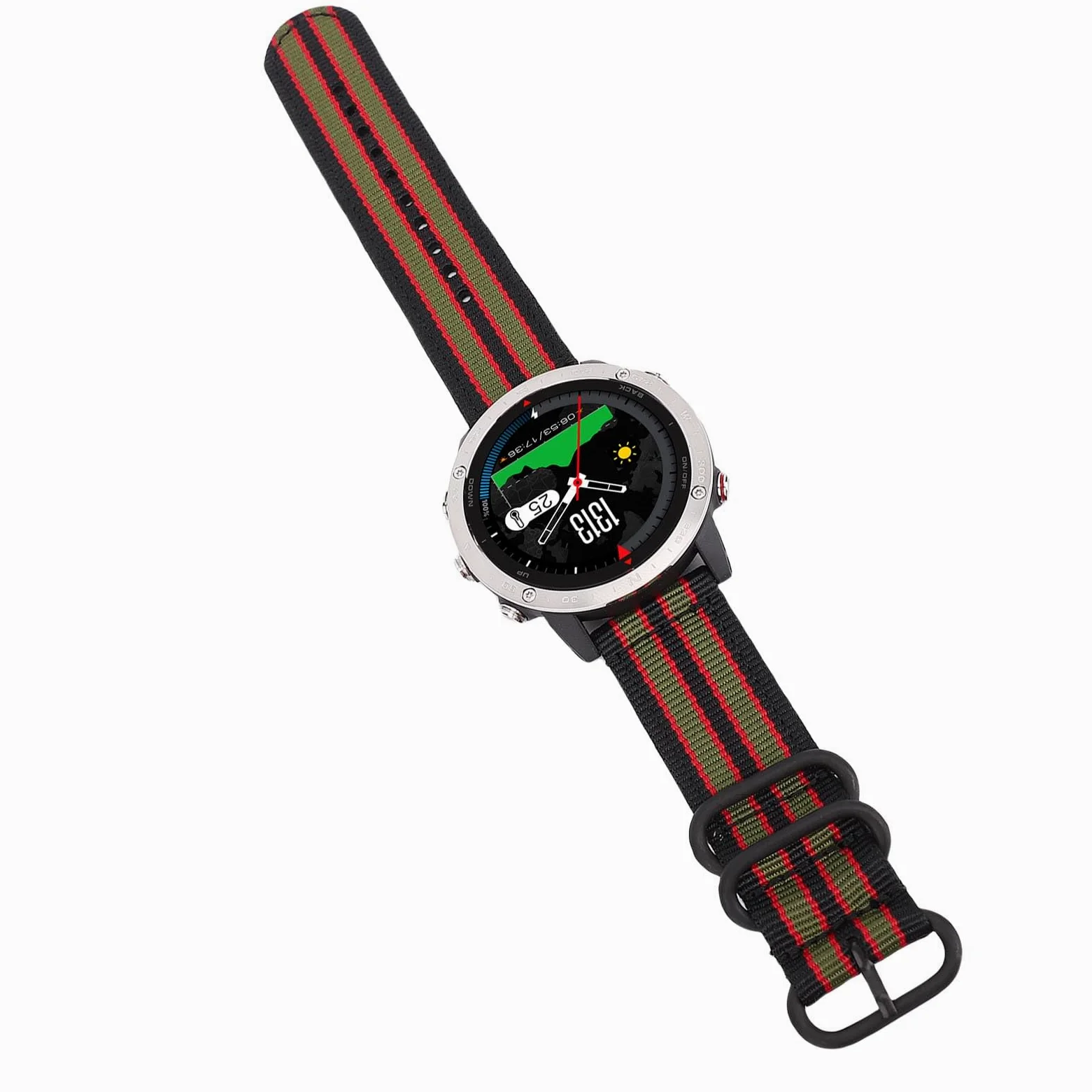 Reloj Deportivo Inteligente, Ordenador de Buceo Ligero de Nailon de Aleación de Ti con Sensor de Profundidad de Barómetro para Nadar, Bucear y Bucear