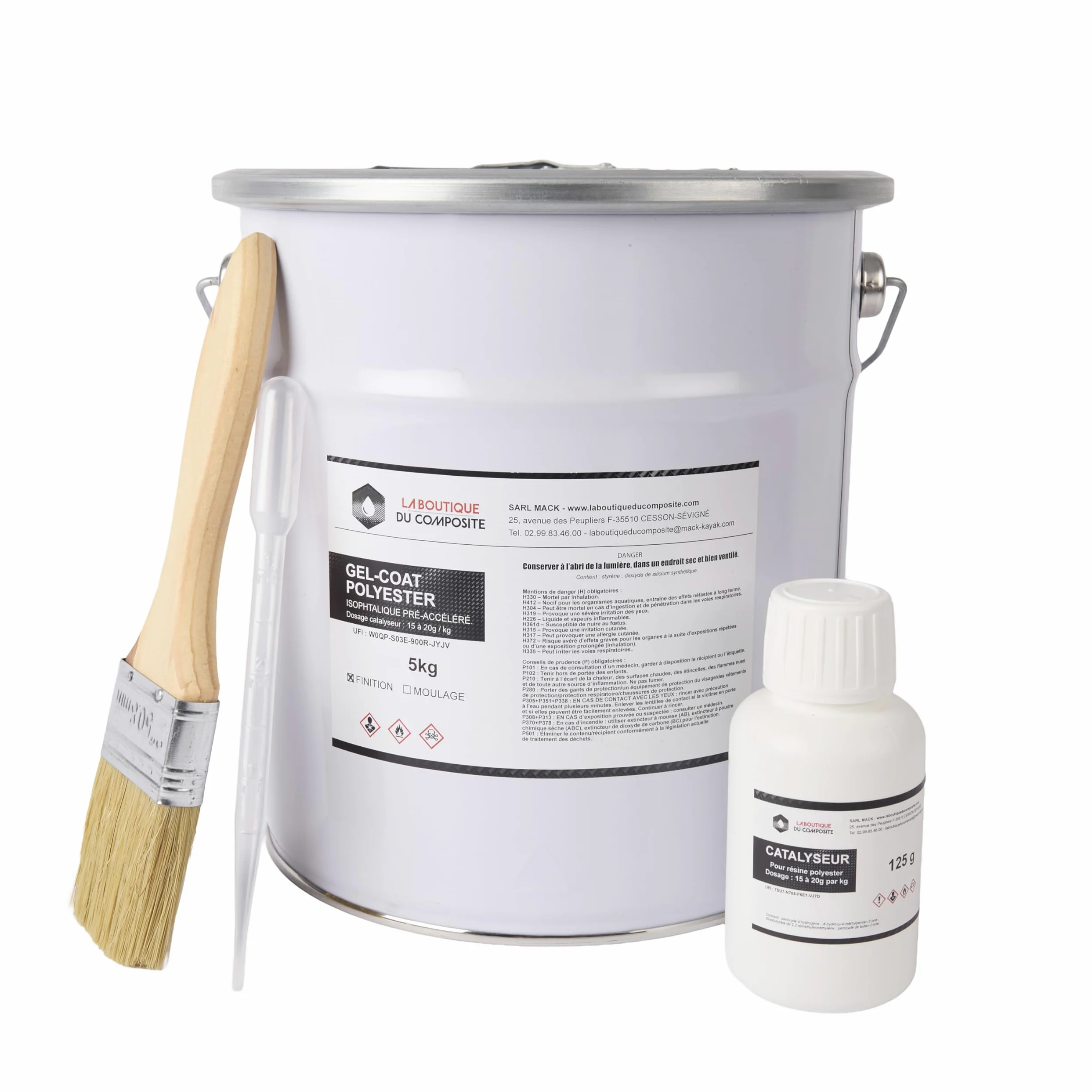 Tienda de compuesto de gel de 5 kg para barco de fibra de vidrio + catalizador