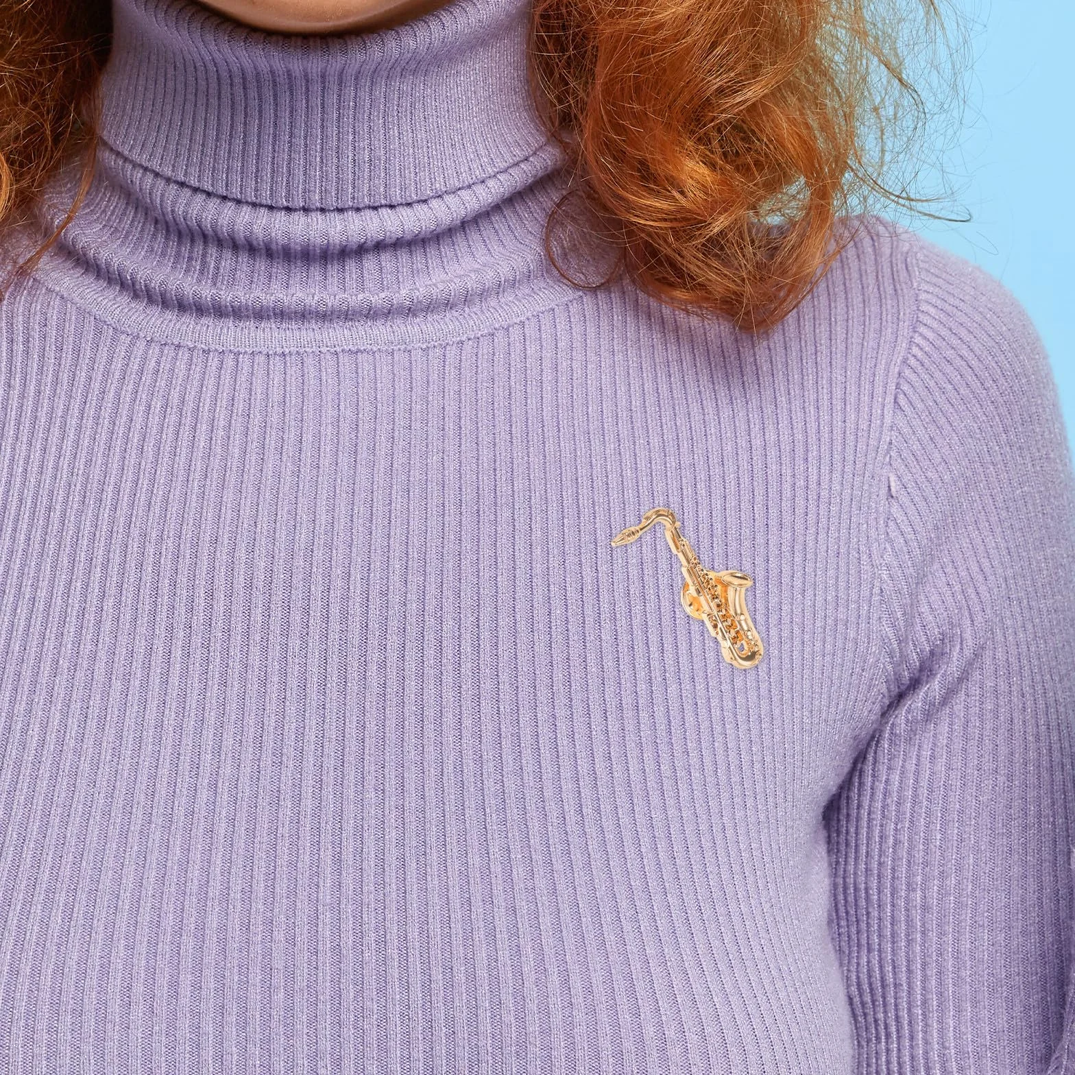 Genérico Pin de Solapa de Saxofón 2 Unidades, Prendedor Metálico Diseño Vintage para Músicos y Fans, Adecuado para Mochilas y Ropa en Conciertos y Actividades Cotidianas