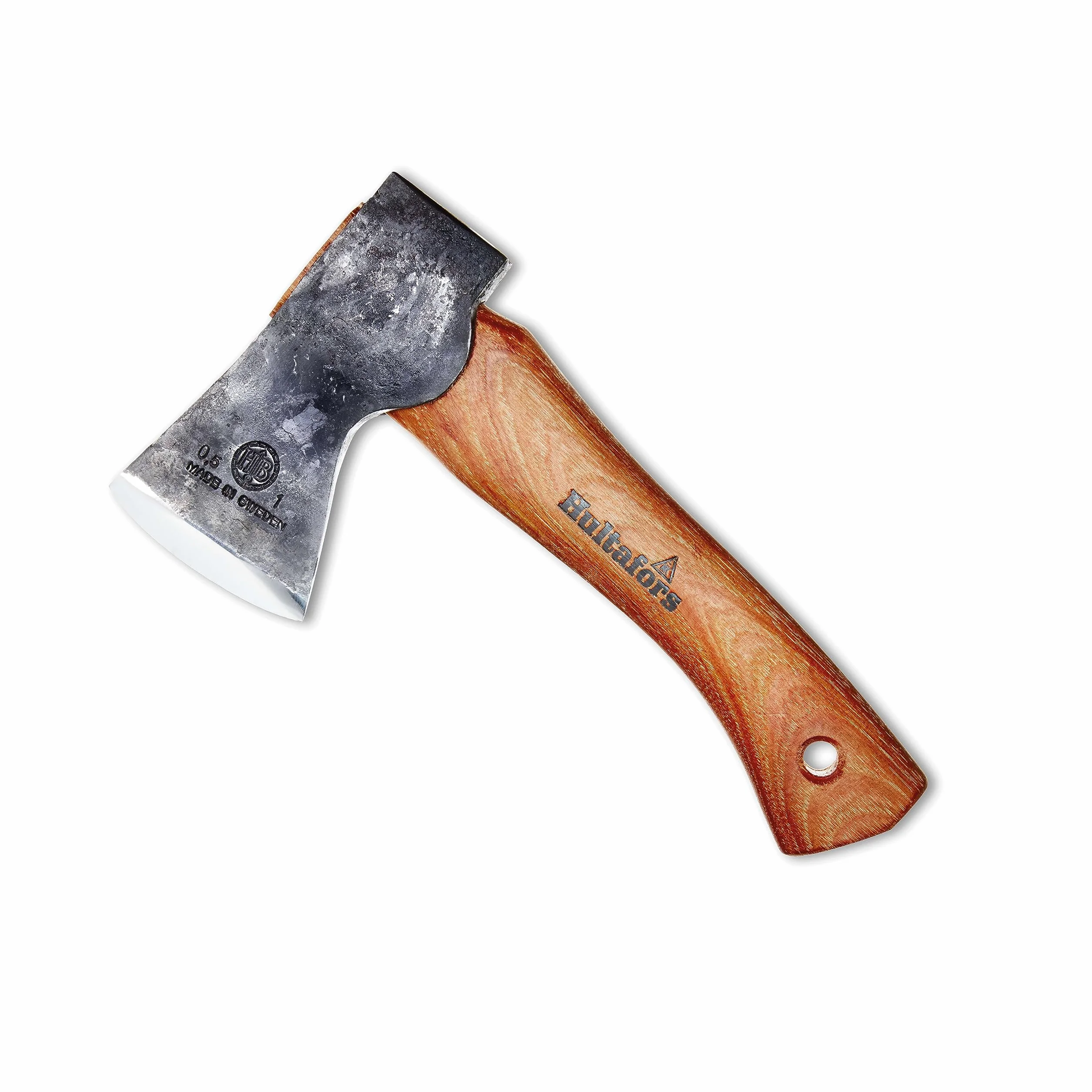 Destral Agelsjön forjada a Mano de 235mm Hecho de Acero Sueco I Hultafors I Hecho en Suecia I Hacha 775g Mango de Madera de Nogal Americano y Funda Protectora de Cuero I para reafilar I 841760