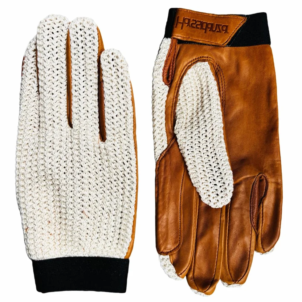 Harssidanzar Guantes de equitación, genuino cuero de oveja malla transpirable, ligero y cómodo, guantes de equitación DM303