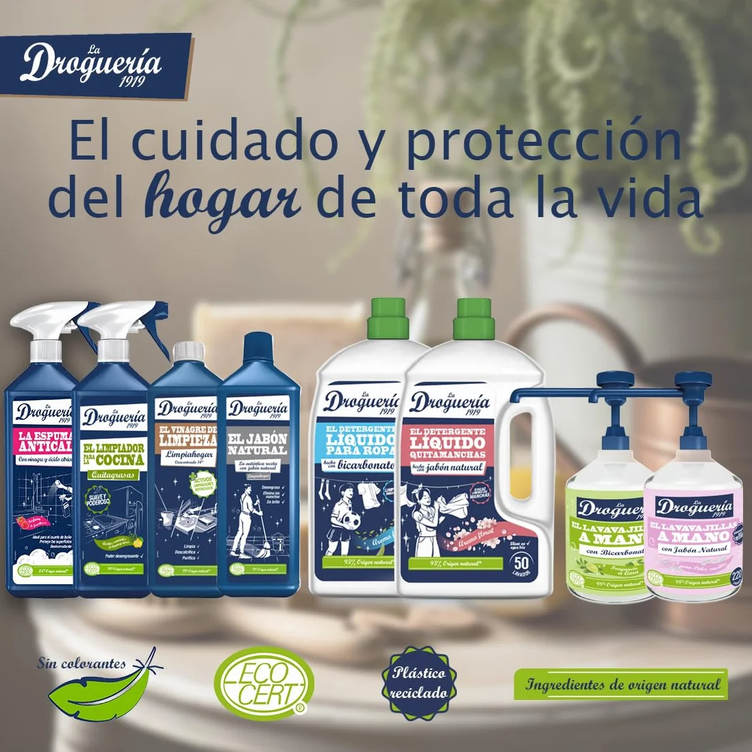 Lavavajillas a Mano Ecológico 500ml 220 Lavados Bicarbonato