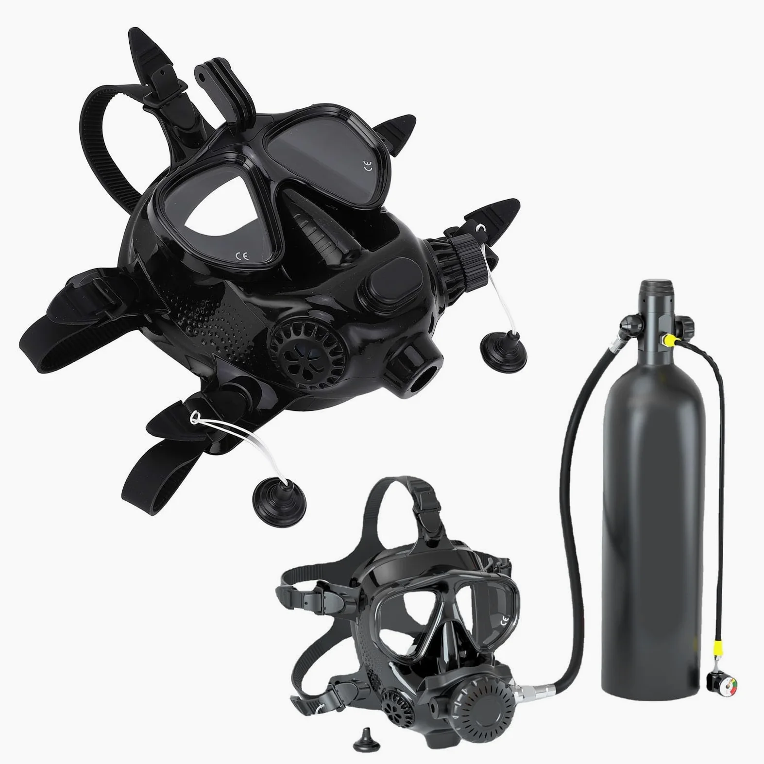 Gafas de Buceo, Gafas de Buceo Universales y Cómodas de Cara Completa para Bucear