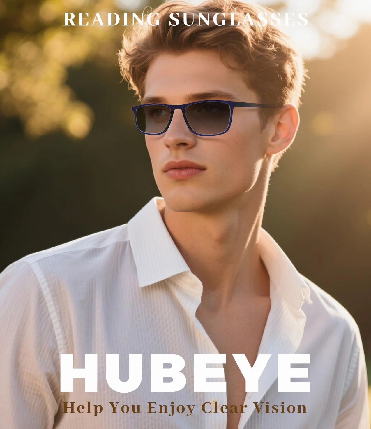 Hubeye Gafas de lectura deportivas ultraligeras anti luz azul 2.50 Negro Naranja Azul
