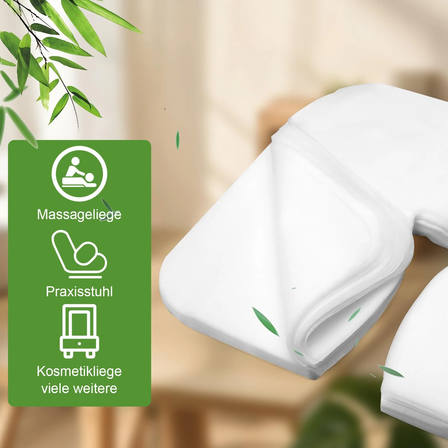 Paños Desechables Nasales para Camas de Masaje, Almohadillas para Reposacabezas, Accesorios de Masaje