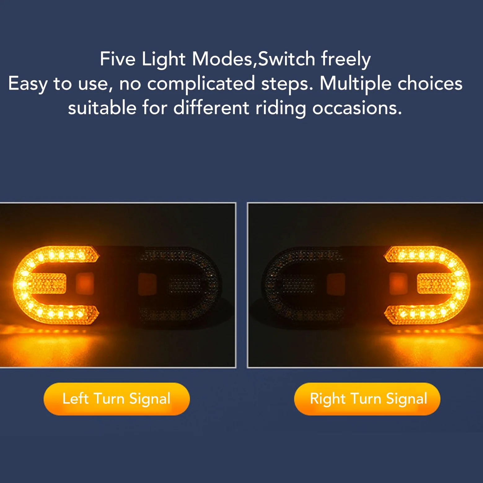 Dilwe Luz Trasera para Bicicleta, Luces Intermitentes Recargables de 600 MAh con Control Remoto para Bicicleta de Montaña, Carretera, Scooter, Conducción Nocturna