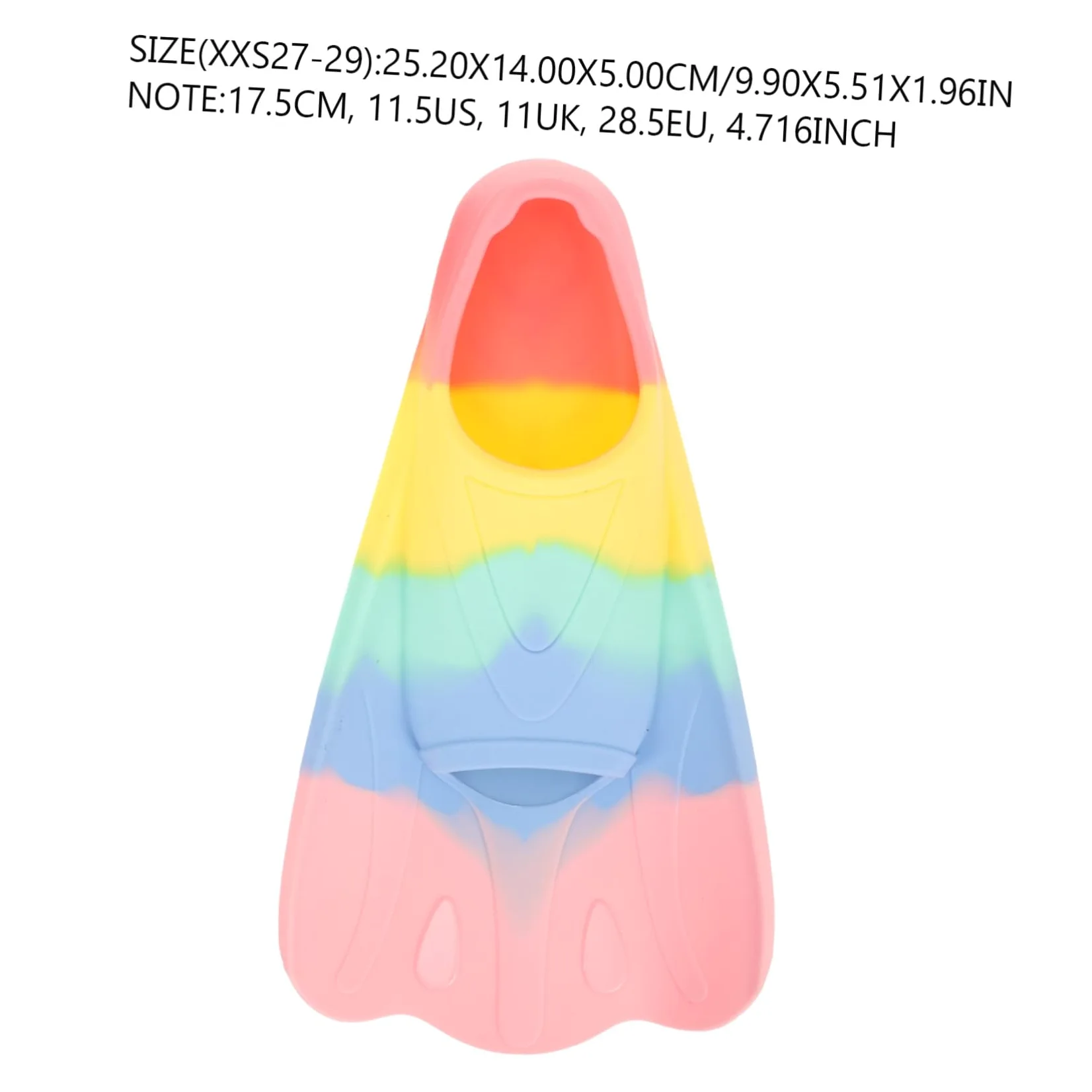 Aletas de Natación Flexibles de para Aletas Cortas Portátiles para Entrenamiento de Buceo y Natación Diseño Ergonómico Forma de Abanico Material y Cómodo