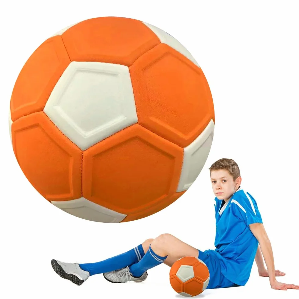 Balón De Futbol Curvo, Tamaño 5 Balon Futbol con Curvas Y Efectos, Balón De Fútbol Curvado De Goma 22cm, Pelota Curva Fútbol para Juegos deFútbol Infantile