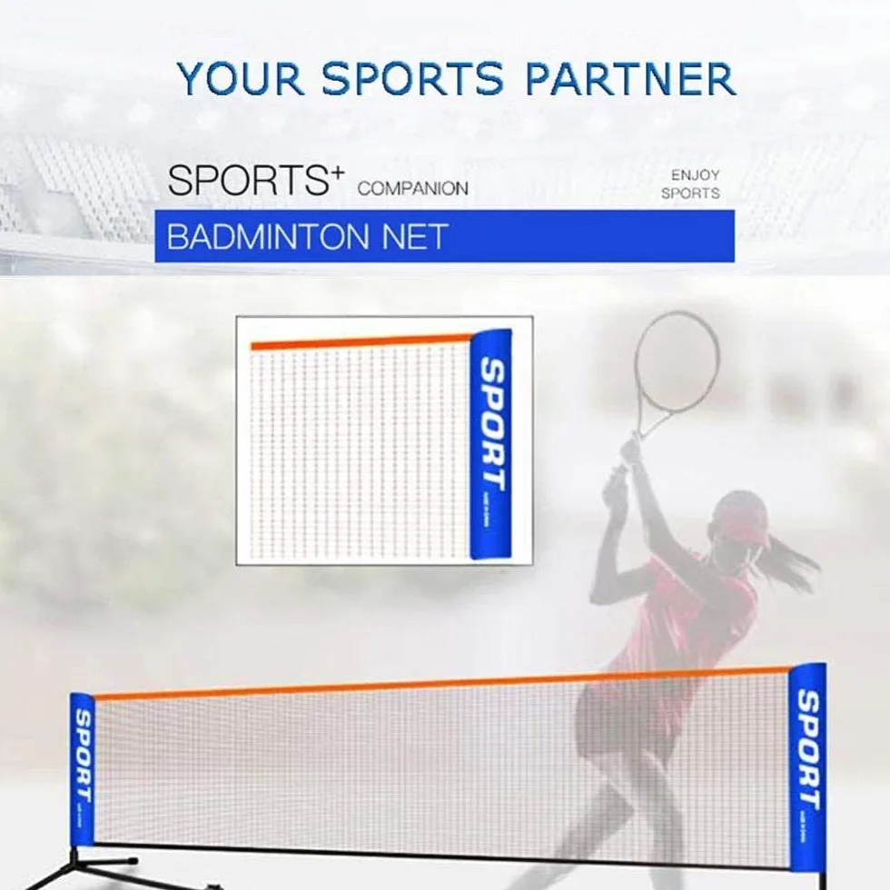 Red de Tenis Plegable portátil Red de Tenis Corta para niños Simple Bloque de Tenis móvil Red de Tenis