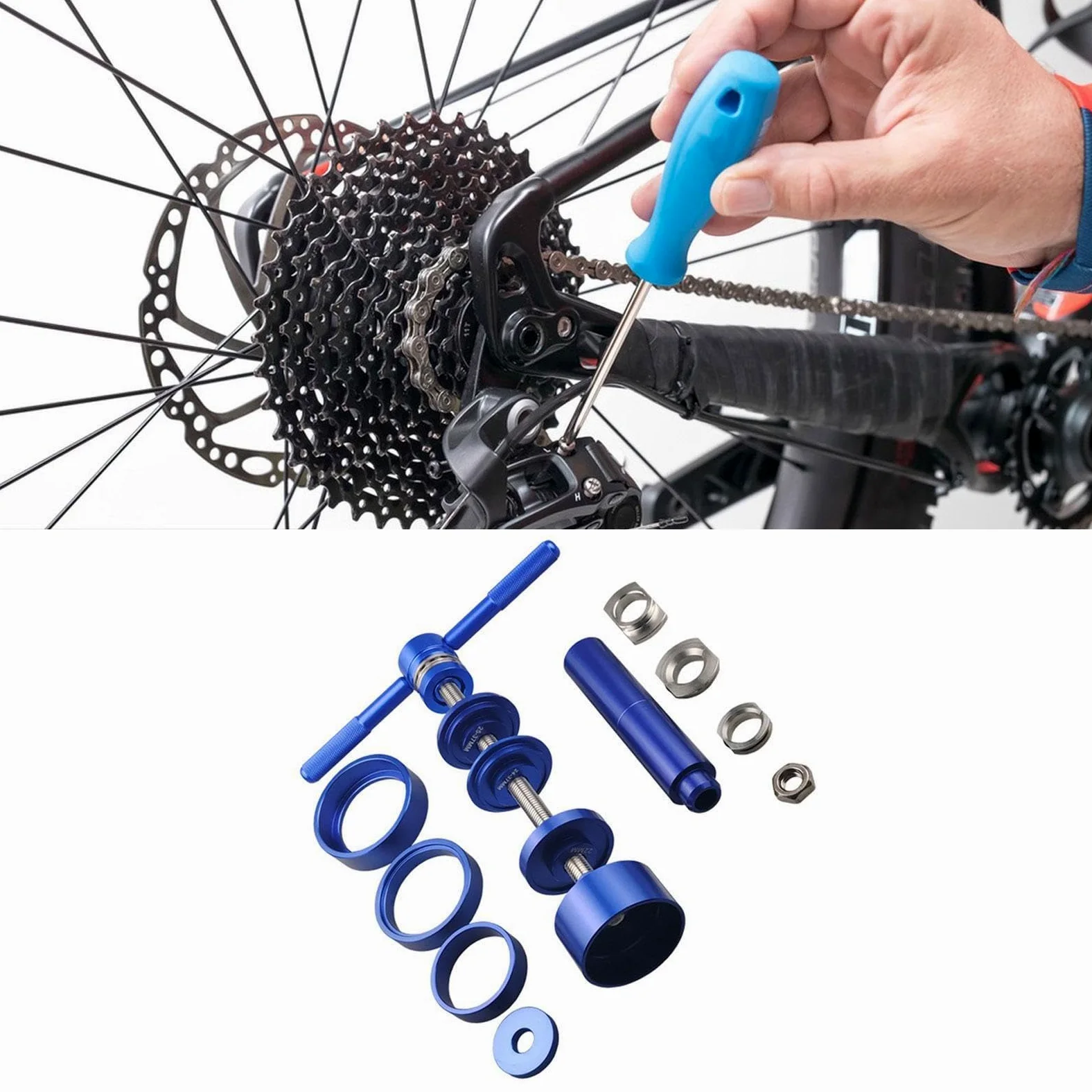 Juego de Herramientas para La Instalación Y Extracción del Eje de Pedalier, Extractor de Eje de Pedalier para Bicicletas 6805 Y 6806, Herramienta de P