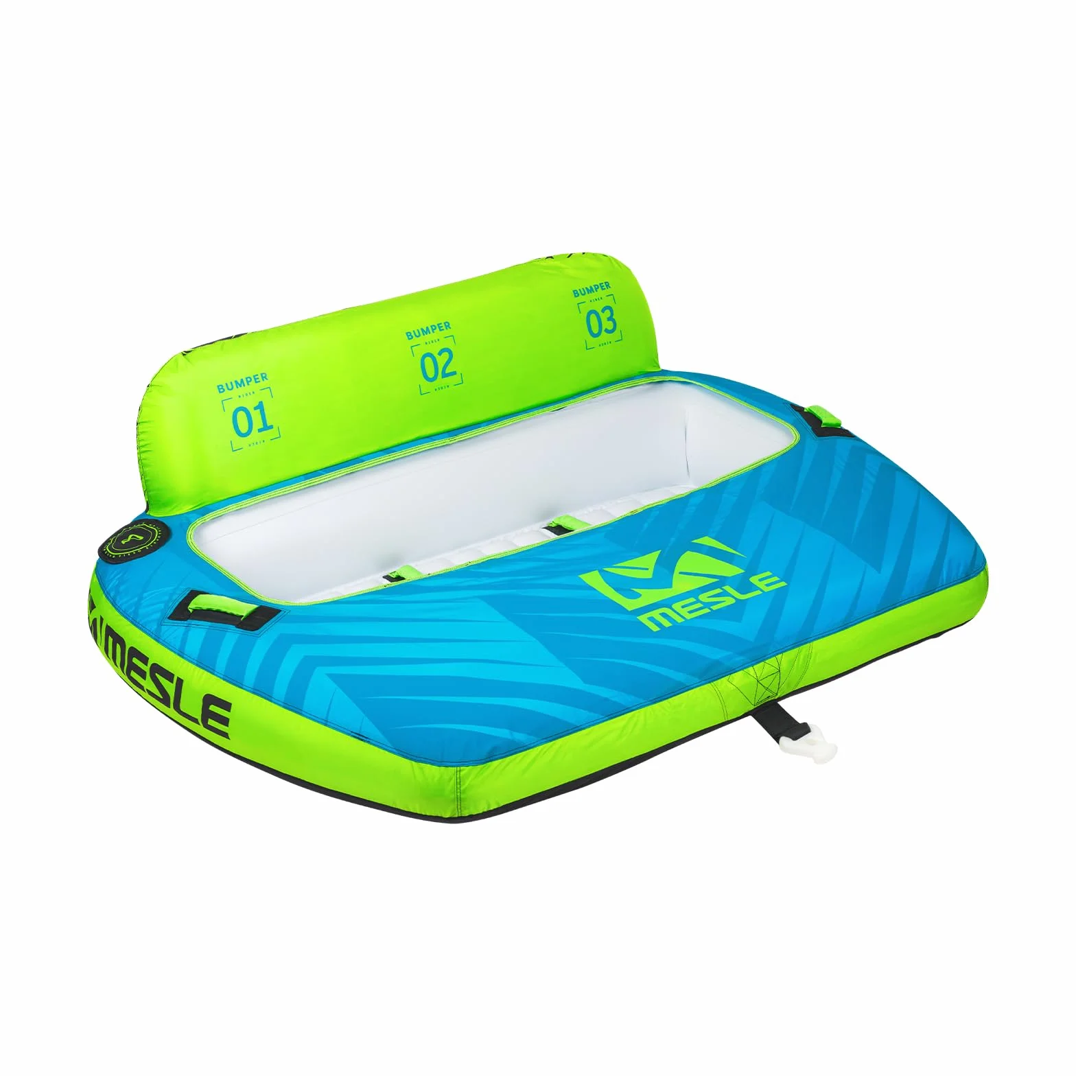Mesle Flotador de Arrastre Bumper 1-3 Personas Hinchable para Barco y Moto Acuática