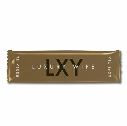 Toallita de Té Verde Tejido Luxury Wipe Caja 200 Toallitas Tela microperforada Plegadas individualmente Aroma a té verde