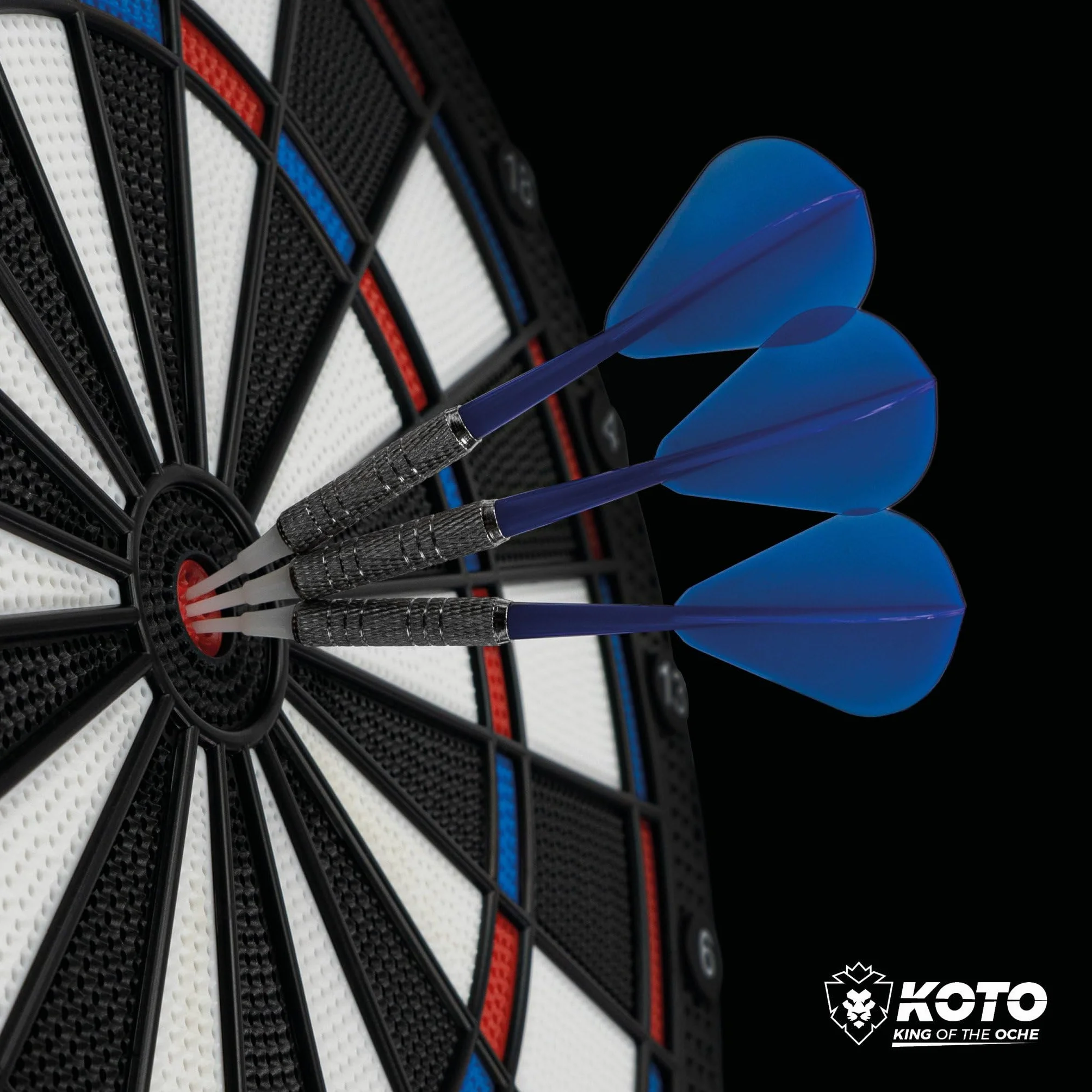 KOTO – Diana Electrónica Soft Easy (39x2x44,5 cm), 6 Dardos Soft, 32 Juegos, Más de 590 Variantes, Compacta y Moderna