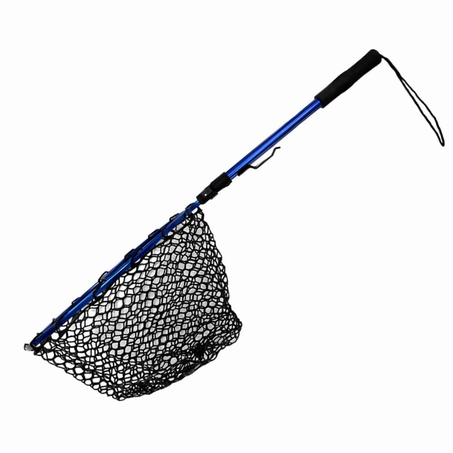 Red de pesca plegable con mango telescópico, gran red para pesca de agua salada y mar