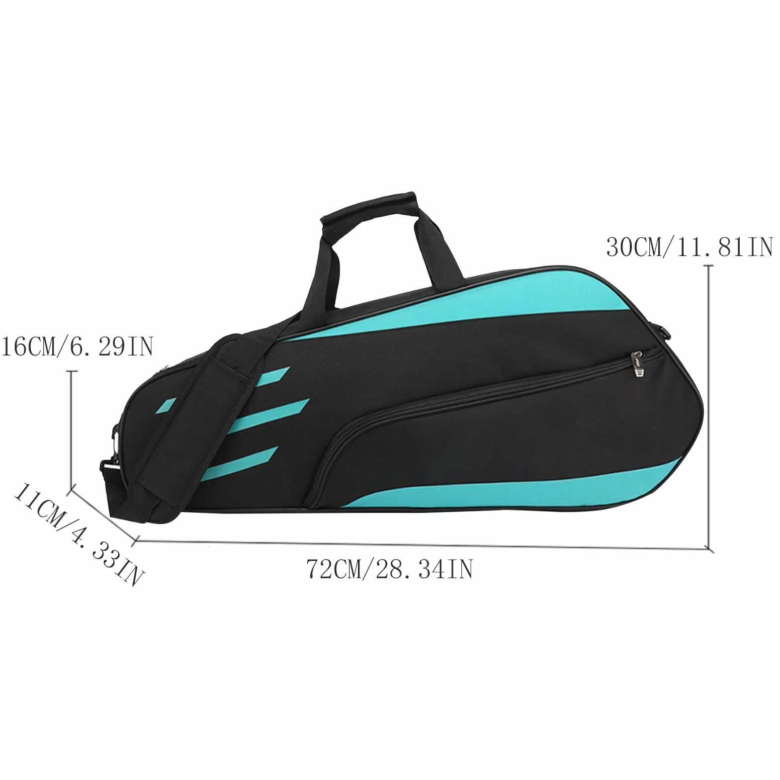 3 Bolsa de Tenis de Raqueta - Ceta de Transporte de Hombro de bádminton Impermeable, Cubierta de Raqueta organización | Bolsa de Racquetball portátil para Hombres para Hombres, Soporte para