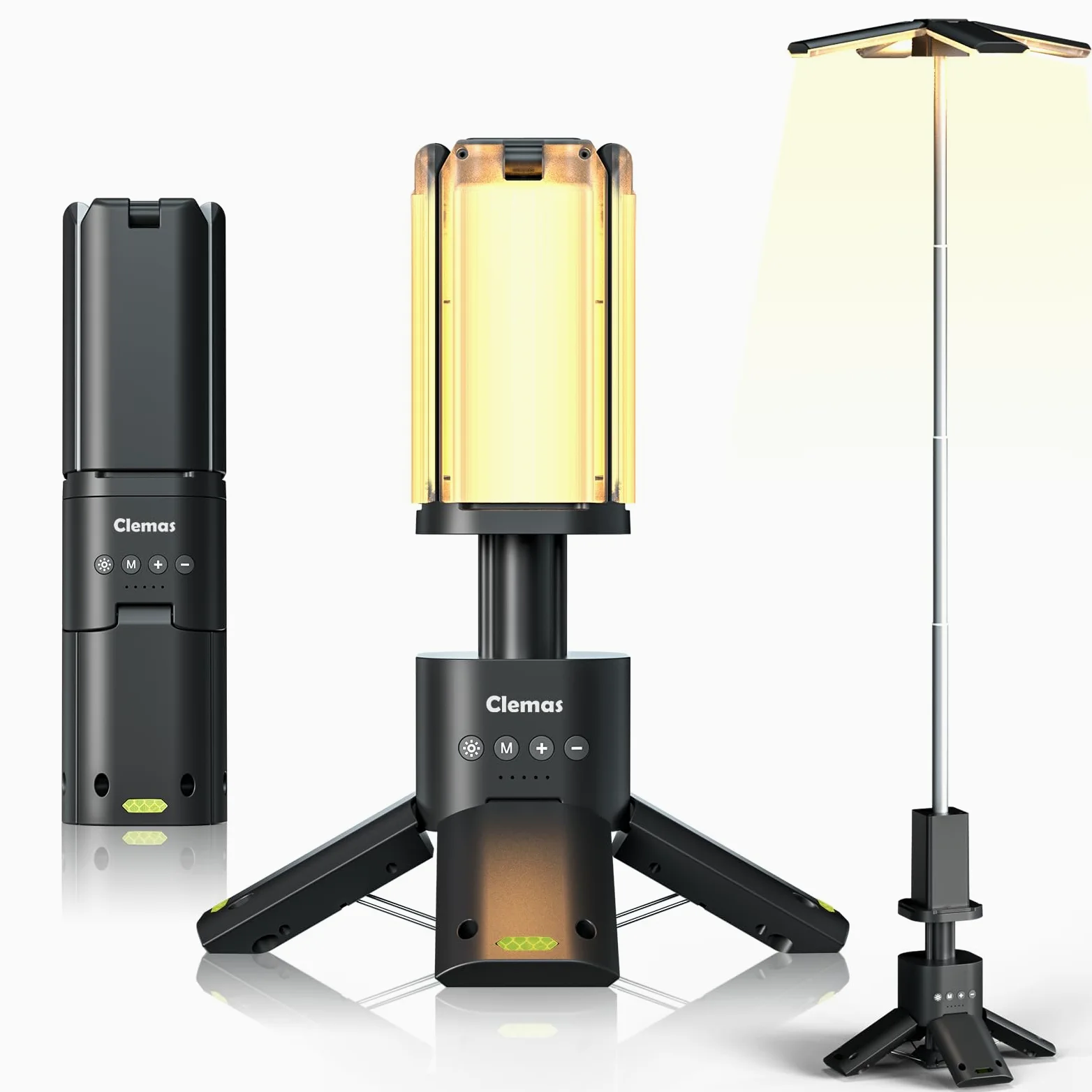 Clemas Luces telescópicas recargables, 14000 mAh, LED, multifunción, magnéticas, iluminación para el lugar de trabajo, inalámbrica, regulable, lámpara de tienda de campaña