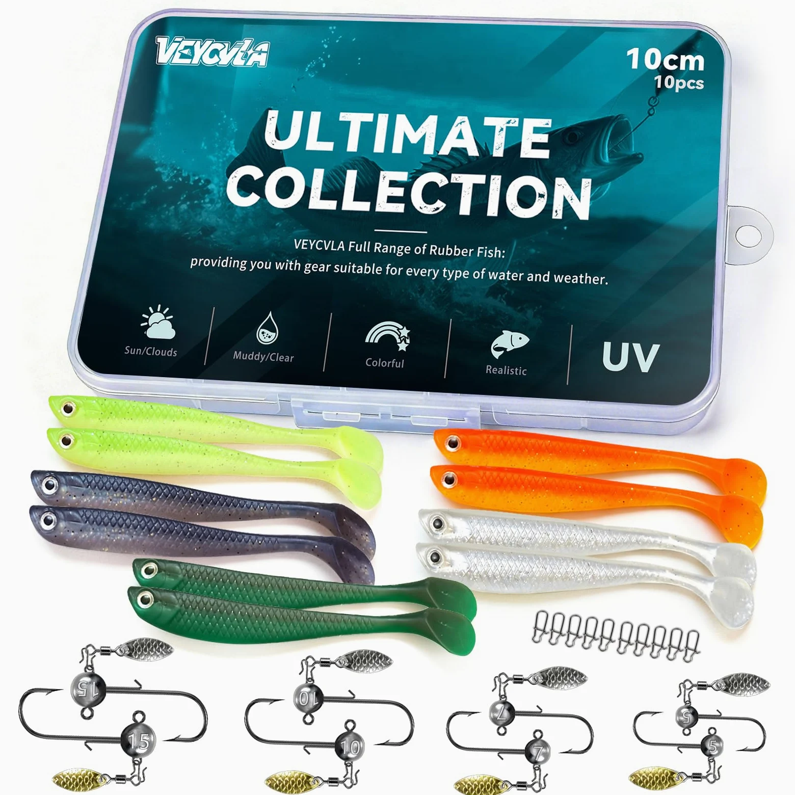 Señuelos de pesca de goma para trucha, lucioperca, perca, cebo artificial, equipo de pesca, juegos de pesca, cabezas para anzuelos con cabeza redonda, regalos de pesca para hombres, para agua