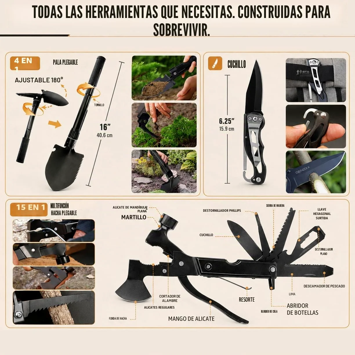 Kit de supervivencia, kit de primeros auxilios de supervivencia de 250 piezas con bolsa compatible con sistema Molle y tienda de campaña de emergencia, kit de emergencia para terremoto, aventura al