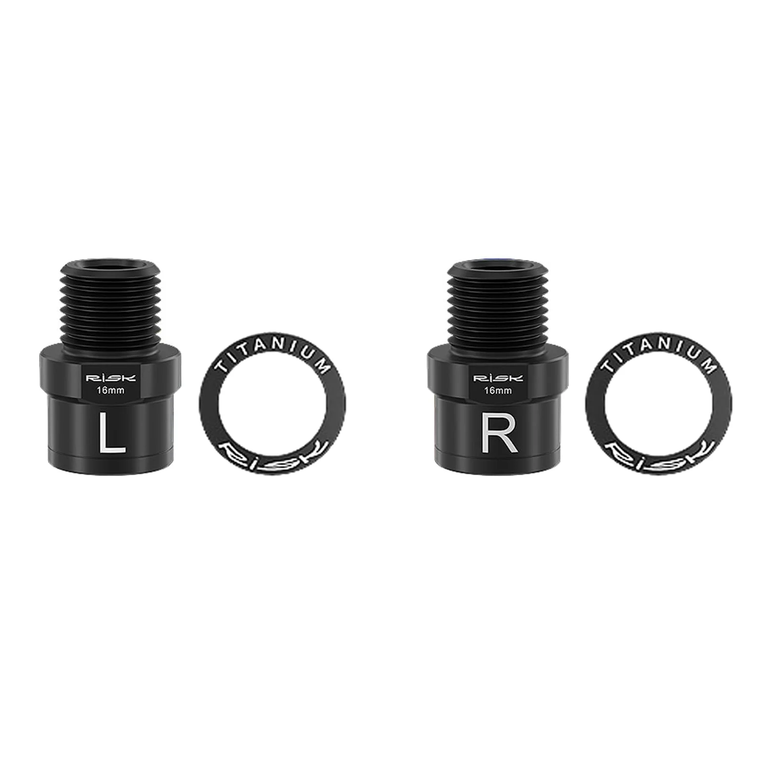 Extensores de pedal de bicicleta, aleación de titanio de 16/20 mm, pedal extendido con arandela para todos los pedales roscados de 9/16 pulgadas SPD MT MTB BMX Road Mountain Bike