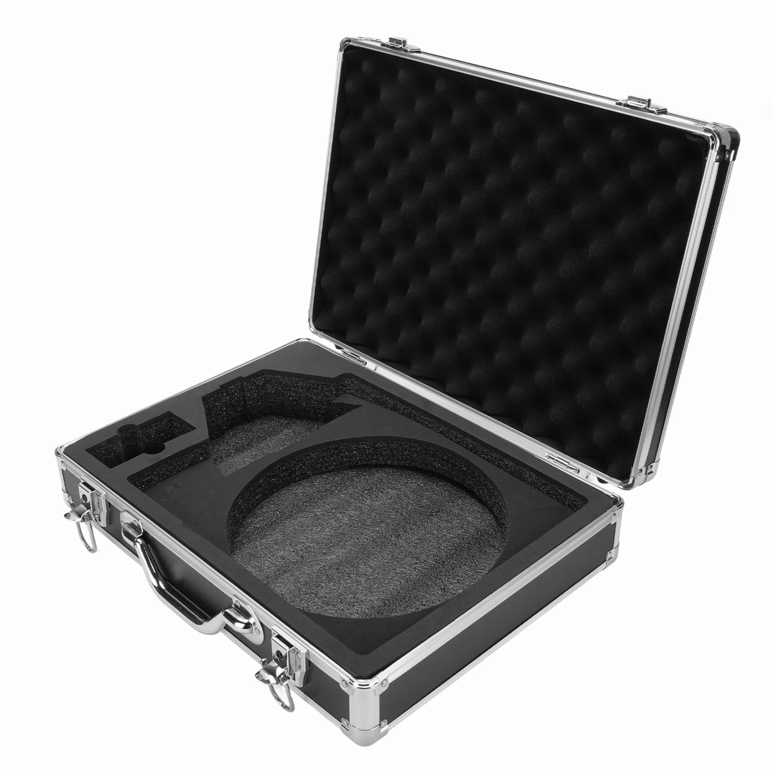 Estuche Rígido de Transporte para Mini Kit de Platos Maleta de Almacenamiento Portátil con Absorción de Impactos para Viajes Estuche Impermeable para Antena para Aleación de Aluminio a