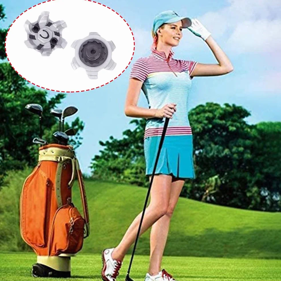 Golf Shoe Spikes,18 Pcs Golf Shoe Spikes for Golf Shoes Rubber Soft Spike Studs Replacement Cleats Golf Spikes Pins