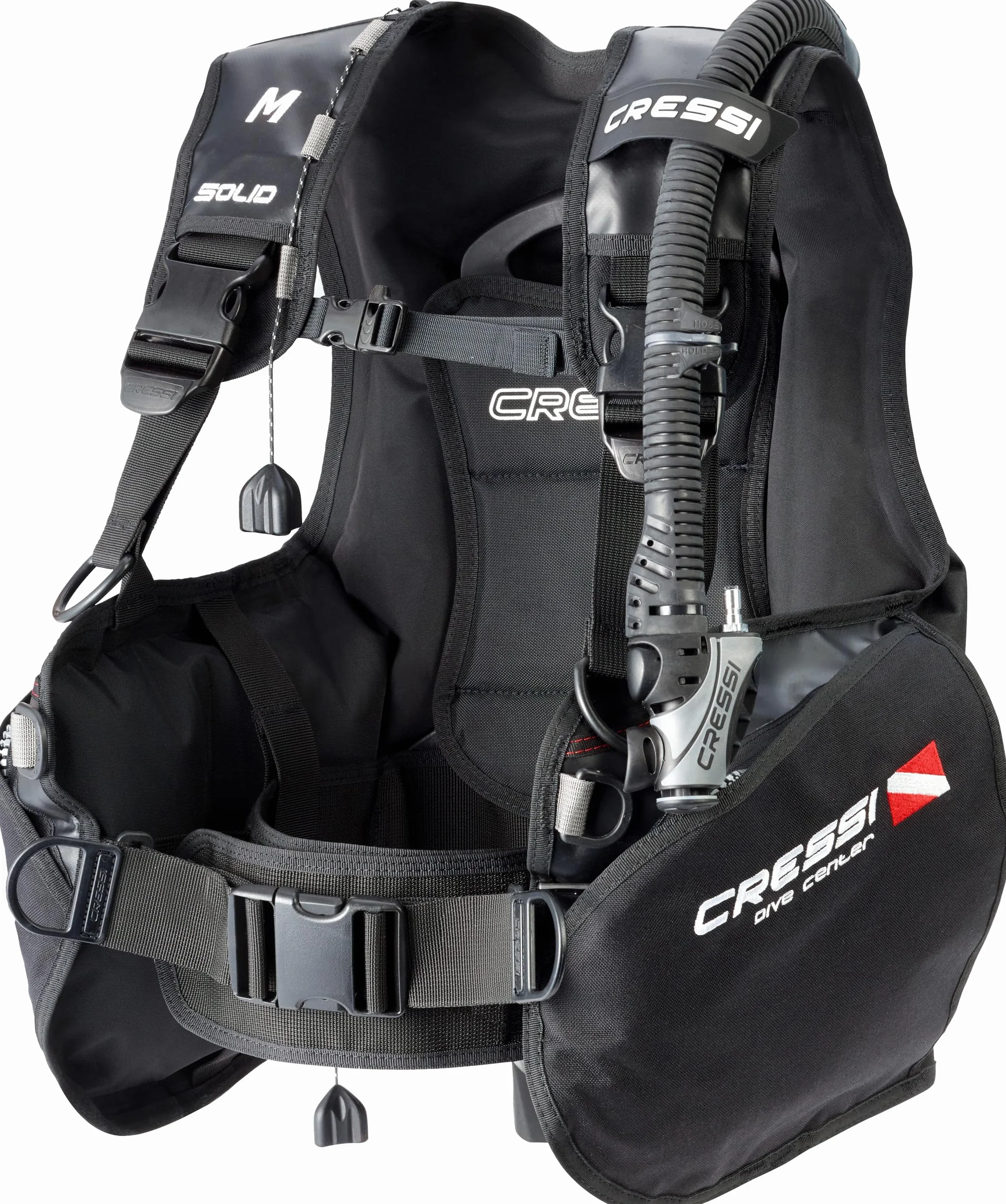 Cressi Solid Bcd Dive Center Edition Chaleco de Buceo, Negro, Unisex