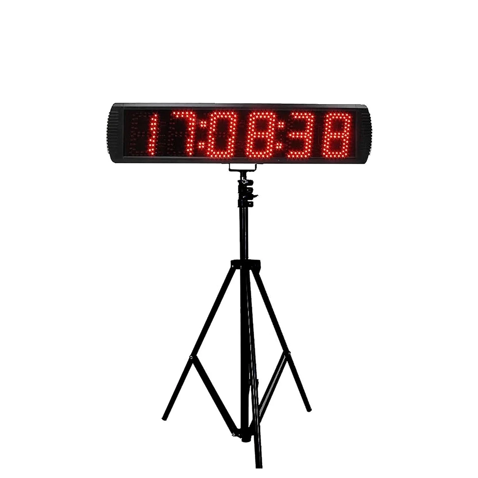 Cronómetro Digital LED Grande, Pantalla de Tiempo, Temporizador de Cuenta Regresiva, Deportes, Reloj de cronometraje de Carrera, trípode, Exterior, 5"(Suit A)
