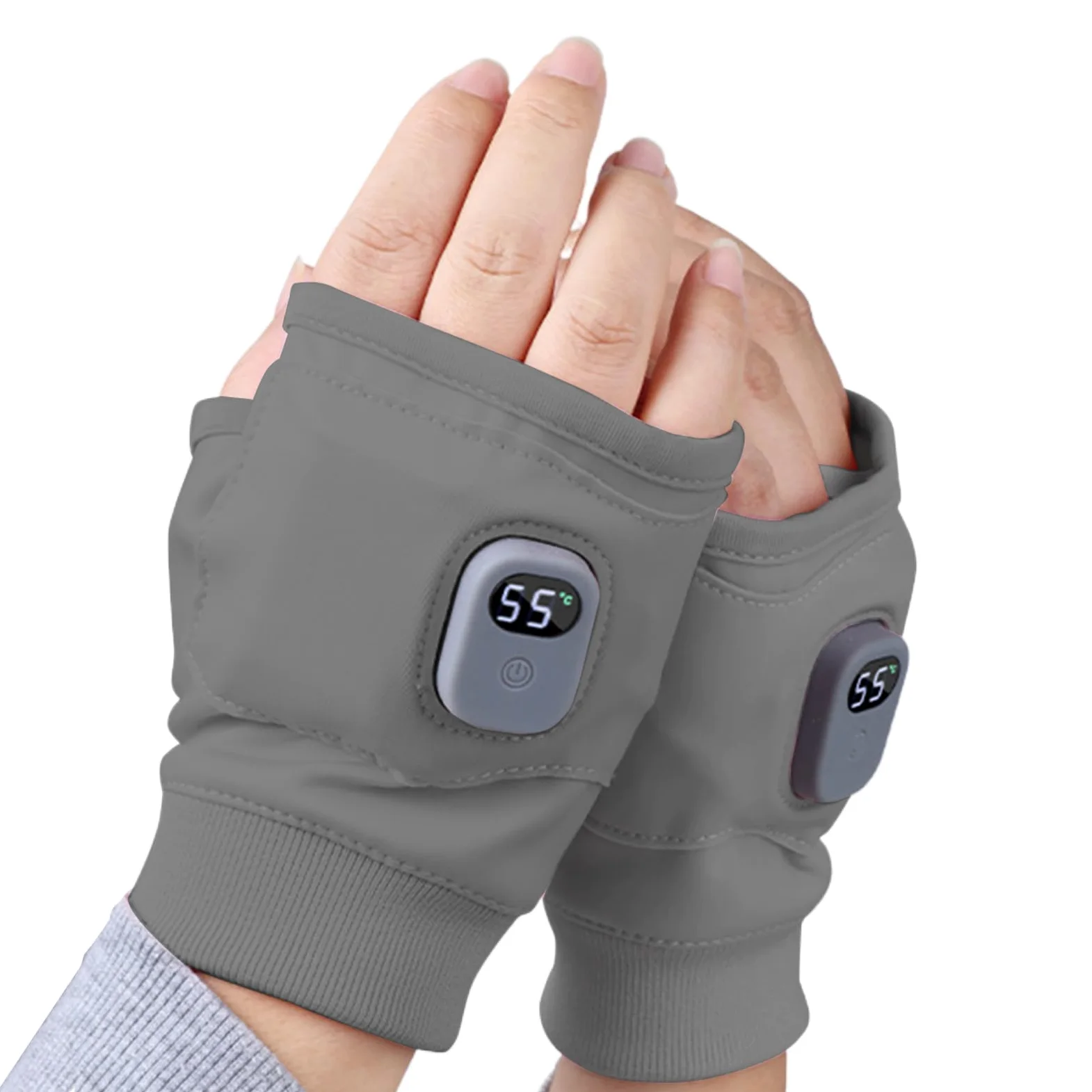 Guantes calentadores de manos eléctricos, recargables, control de temperatura de 3 niveles para ciclismo, correr y senderismo