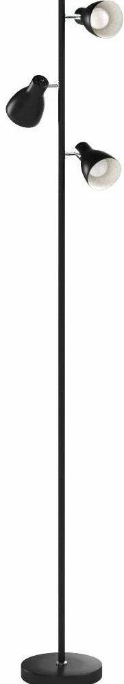 B.K.Licht Lámpara de pie 3 luces Negro E27 máx. 25 W Altura 1665mm Metálica