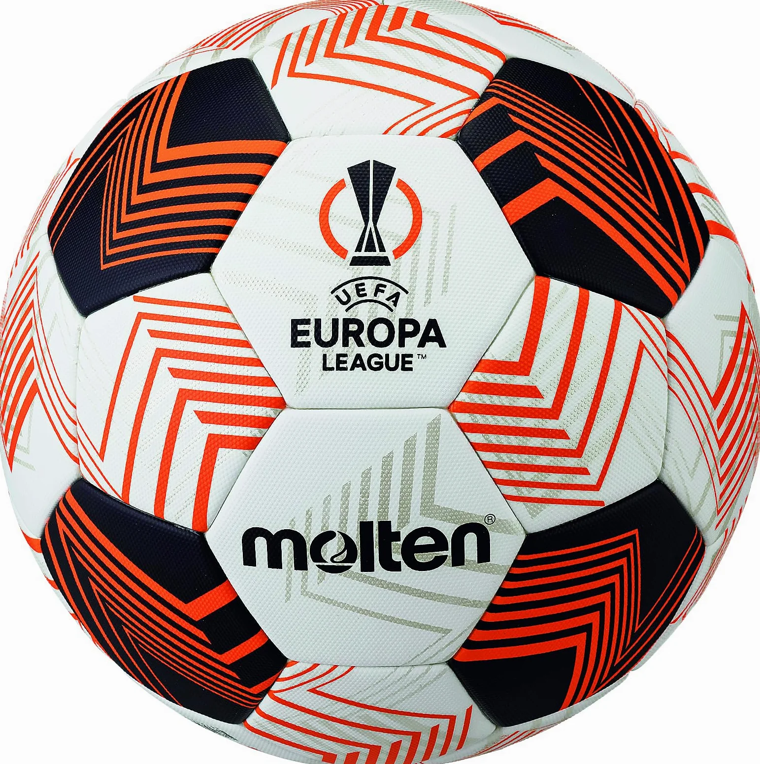 Molten Balón de fútbol 5000 UEL | Balón Oficial de la UEFA Europa League | Acentec Mejora la precisión de la Textura Mate adherida FIFA Quality Pro Ultimate | Talla 5 - para niños y niñas a Partir de