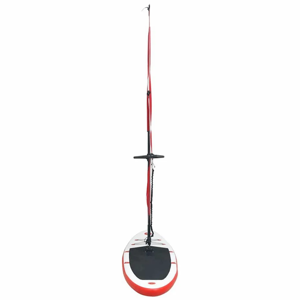 Tabla hinchable para SUP con vela, color negro y blanco, de PVC EVA y aluminio, para adultos, bomba, bolsa de transporte, para mar, río, playa, ocio