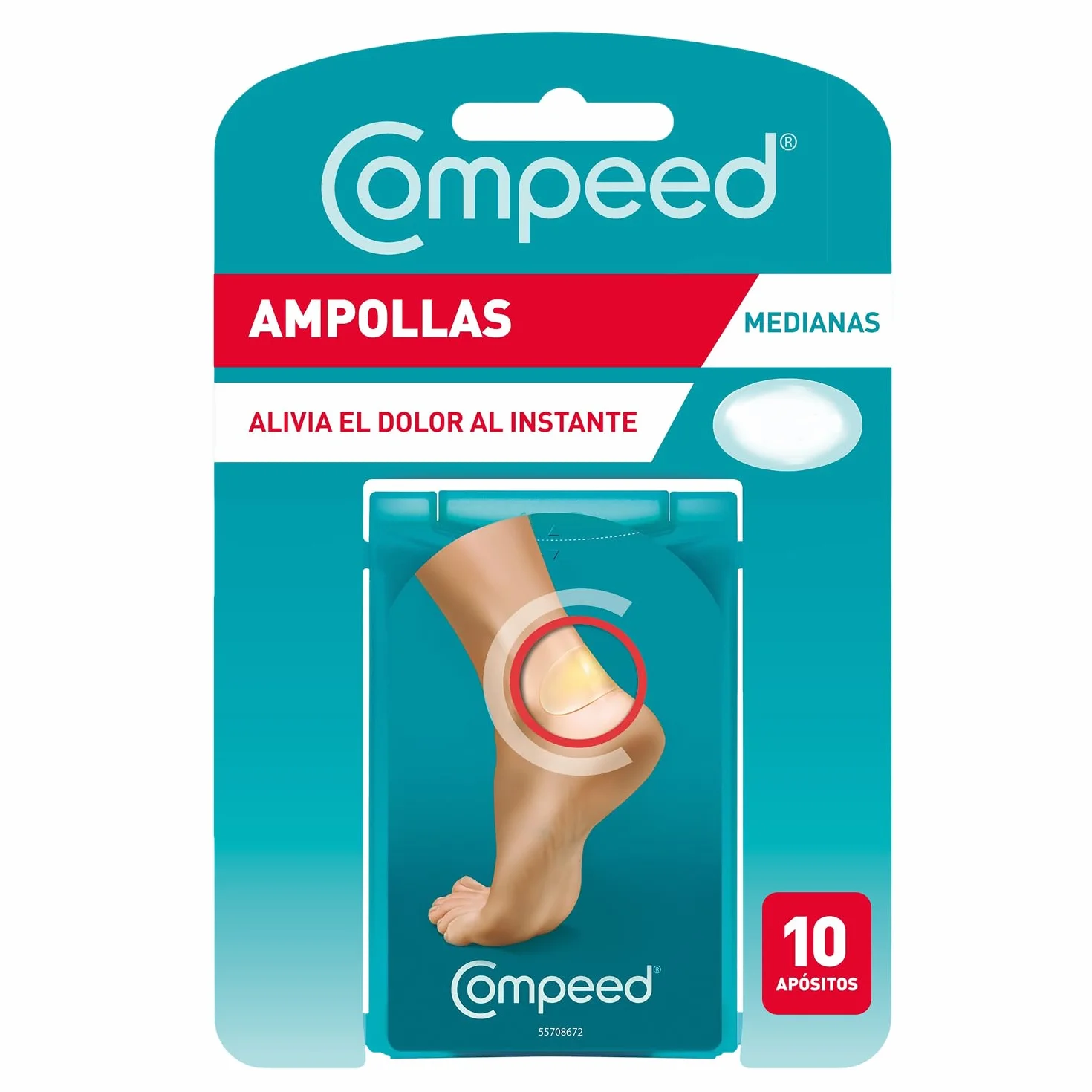 COMPEED Ampollas Medianas Protección Contra Rozaduras Pack 10 uds