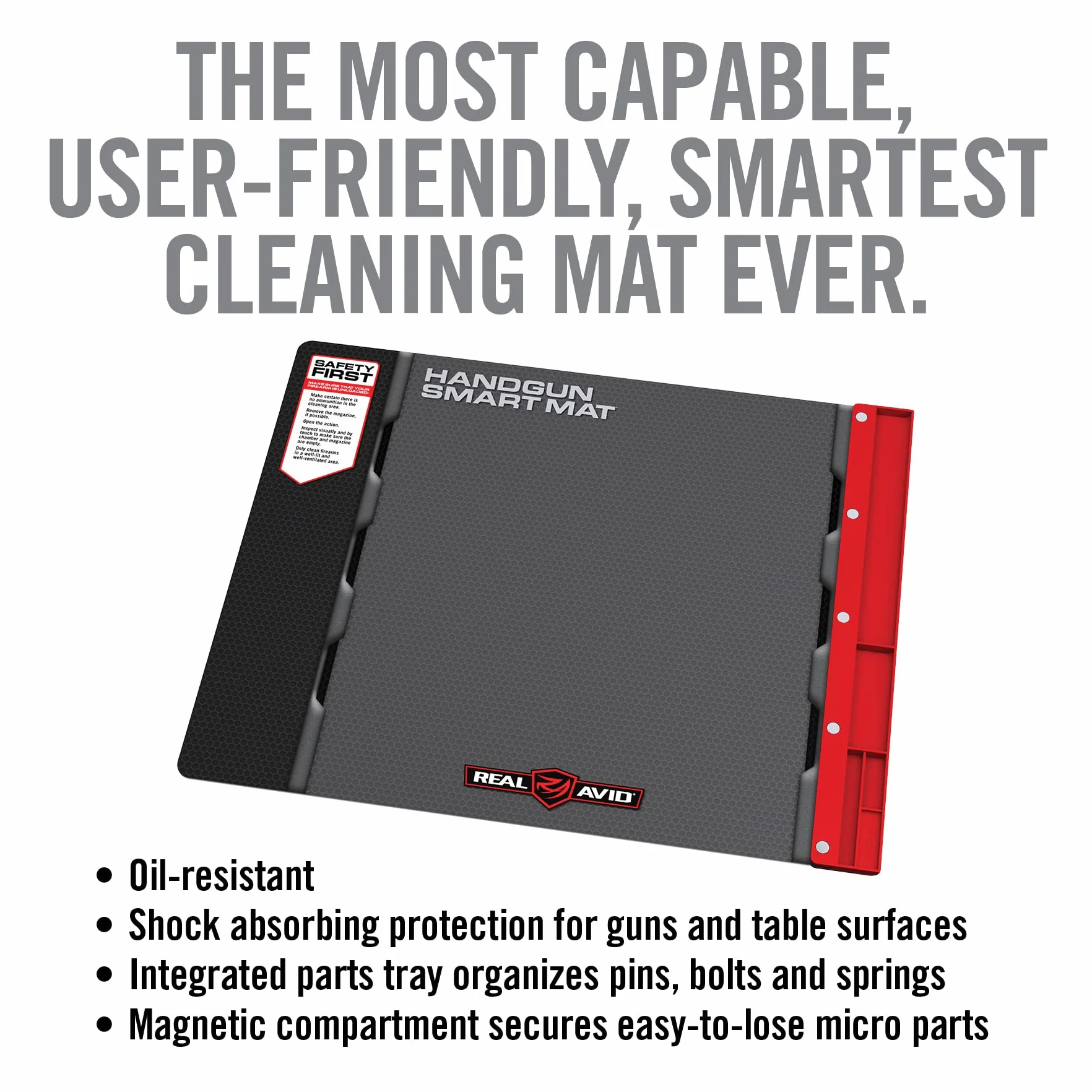 Real Avid Handgun Smart Mat-19-inch by 16-Inch Handgun Cleaning Mat by