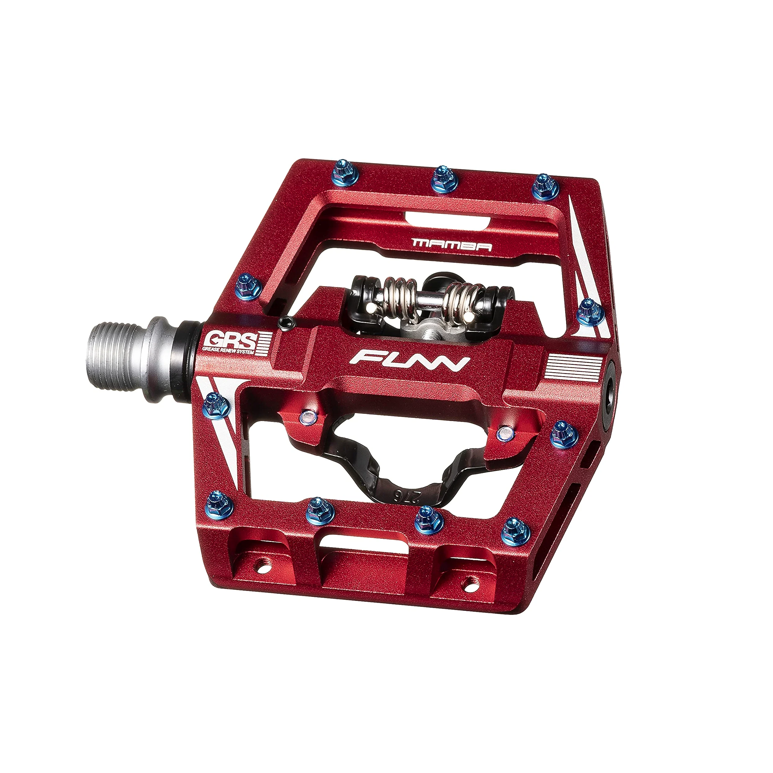 Funn Mamba S Pedales Automáticos MTB, Una Cara, Calas SPD | aleación 6061 CNC, eje 9/16, plataforma plana y de engrane, rodamiento sellado, aprox 403 g, para BMX y gravel