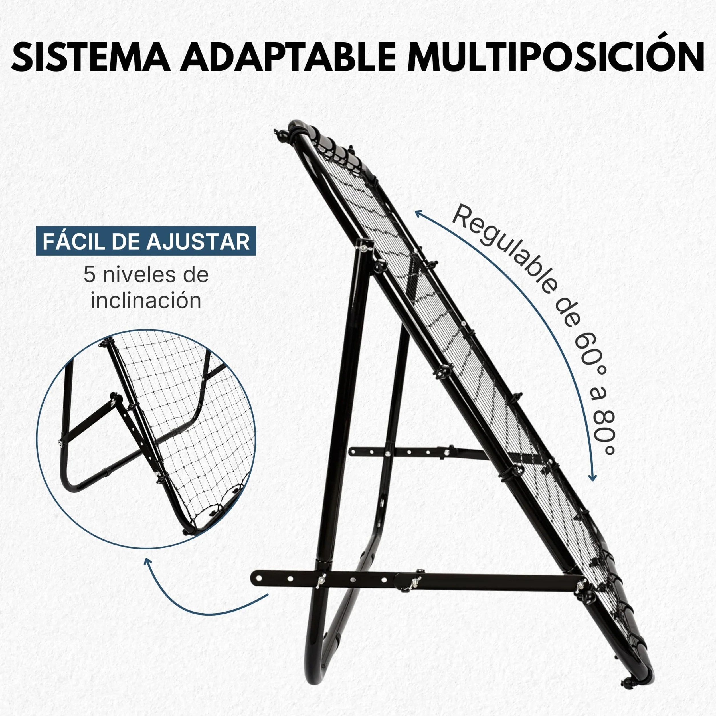 Red de Rebote Ajustable para Fútbol