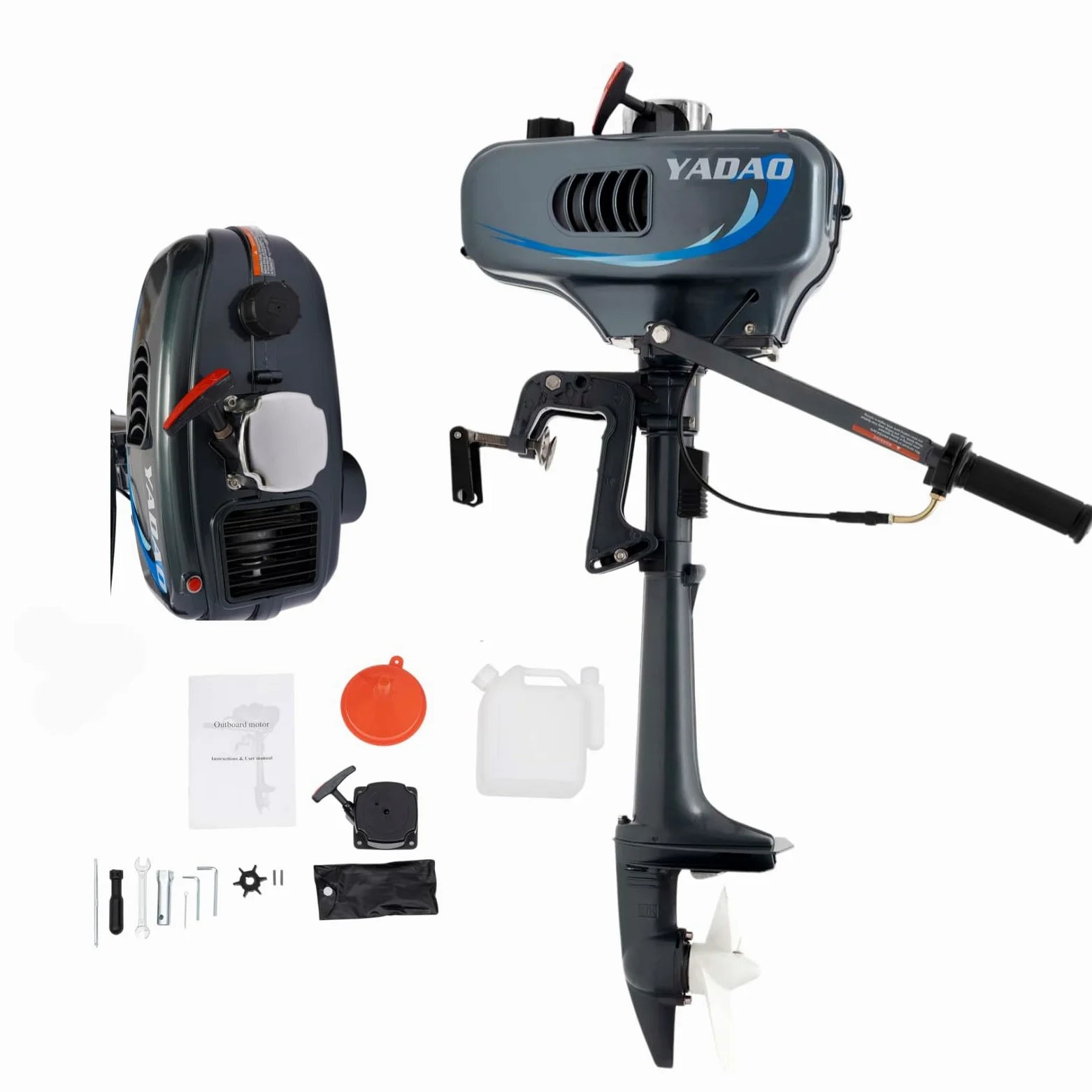 Motor fueraborda de 2 tiempos 3,5 CV refrigerado por agua con sistema CDI,motor fueraborda,motor fueraborda electrico