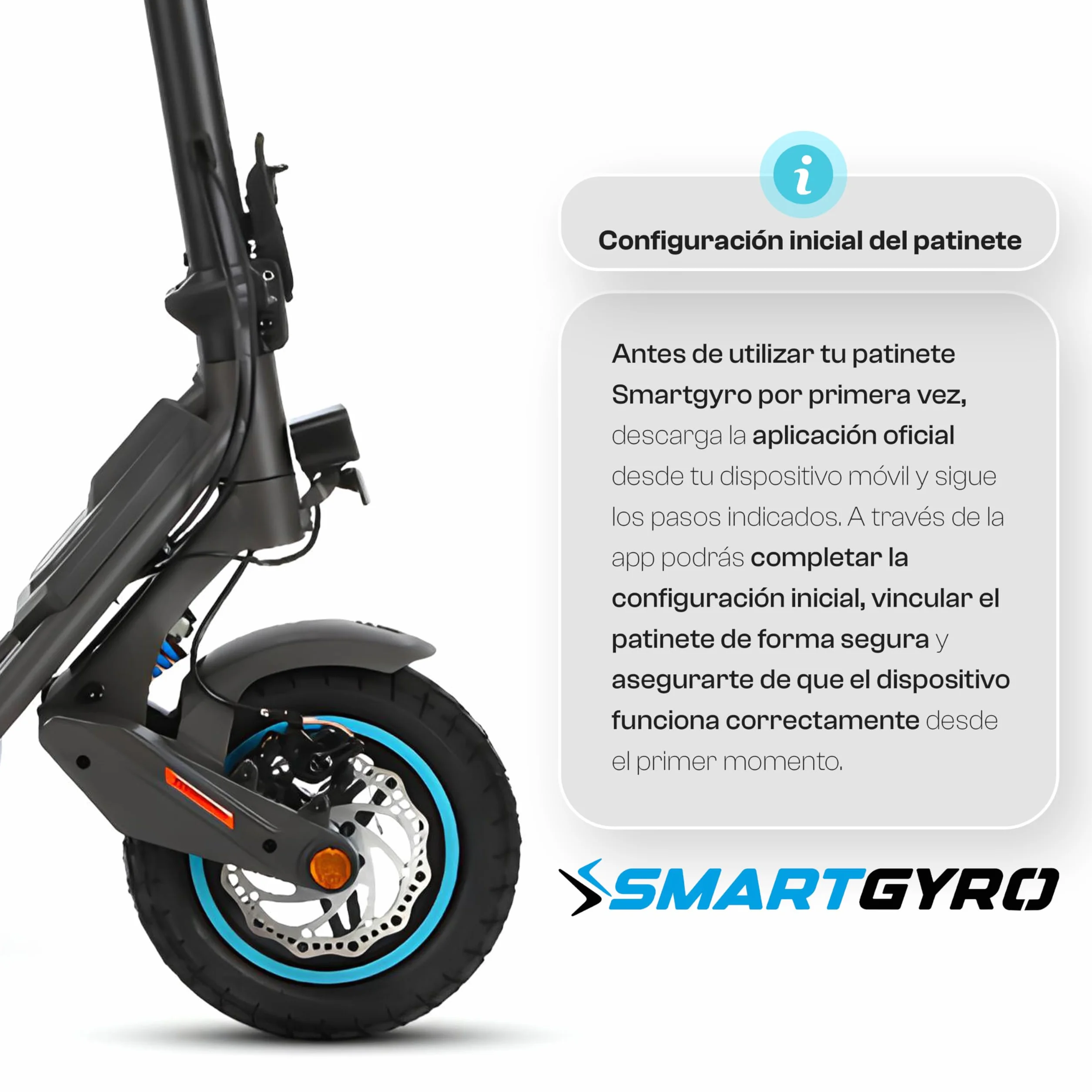 Smartgyro Rockway GTS - Patinete Eléctrico de 48V, 2000W. Batería 20Ah, Smart Core, Ruedas de 10 Pulgadas, Triple frenada, SmartCore y Certificado DGT