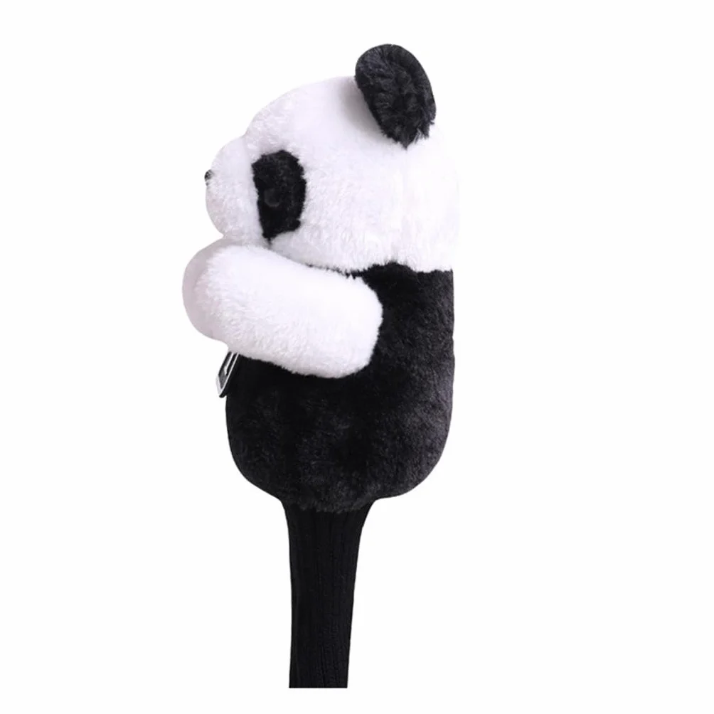 F Fityle Novedad Golf Club Headcover Animal Driver Head Cover Manga portátil para Mujeres Hombres Golfista