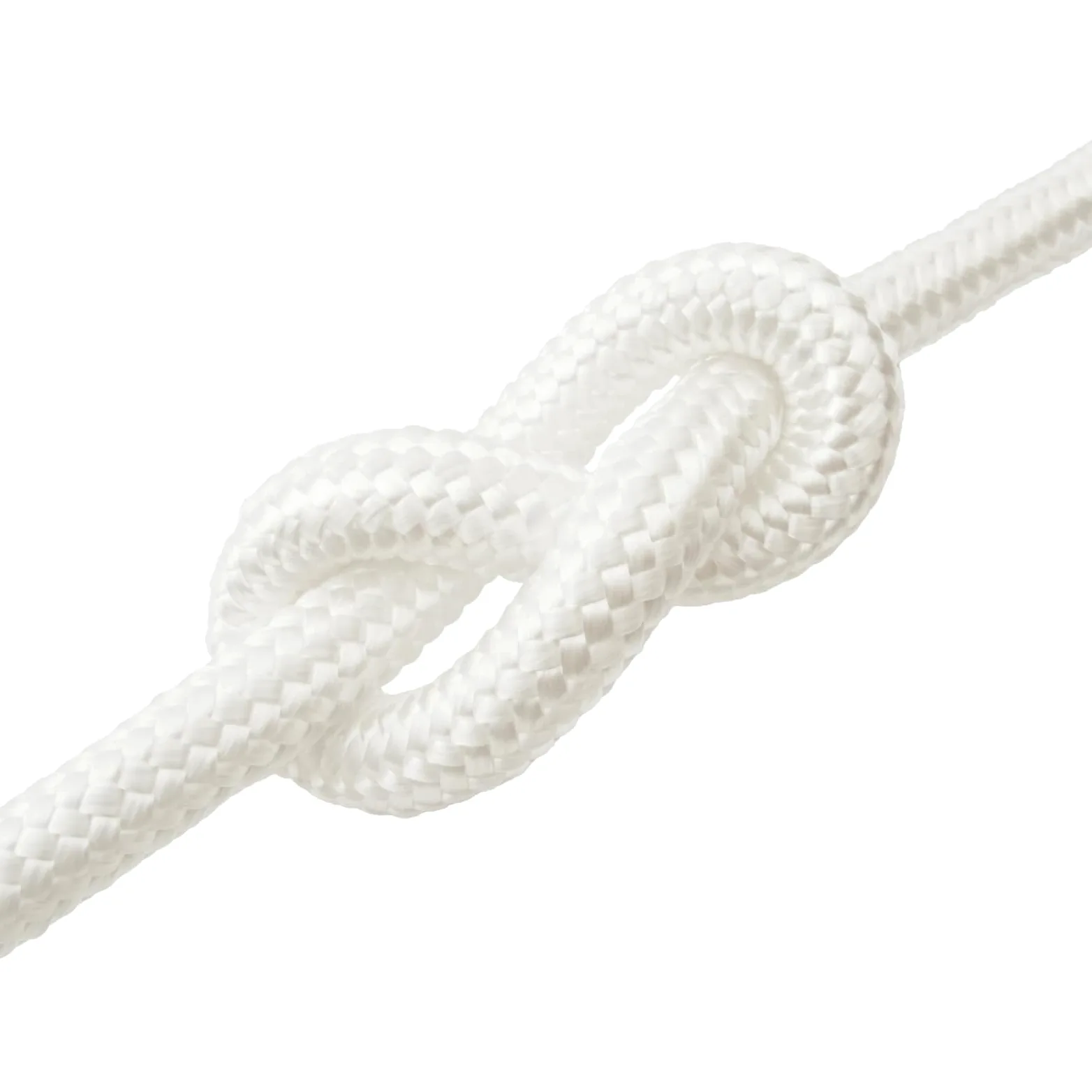 Cuerda de polipropileno de 10 m de longitud, 6 cm de diámetro, cuerda blanca para canotaje, vela y camping, resistente a la intemperie para atar y asegurar
