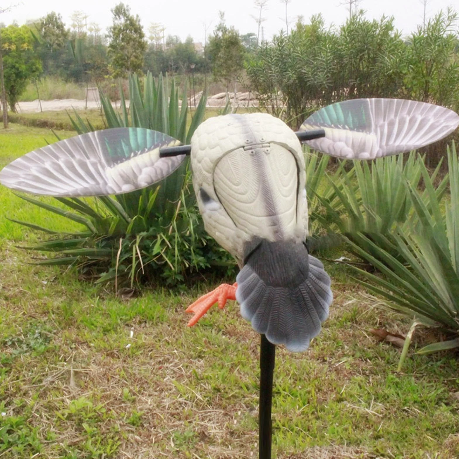 Señuelos de caza de patos, señuelos eléctricos de 6 V, control remoto, señuelo de pato giratorio con movimiento de ala | señuelo flexible de pato Mallard Spinnings, ala giratoria al aire libre, pato