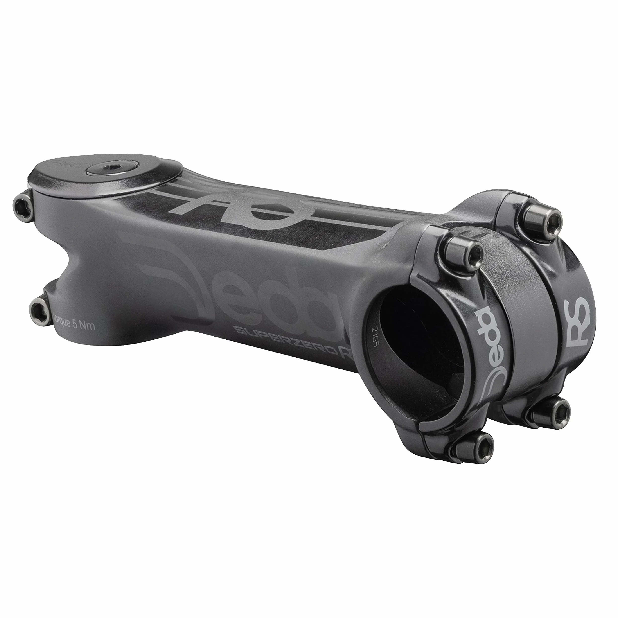 Deda Superzero RS - Potencia de aleación Aero Road 2014 con perfil plano forjado 3D, pernos PVD de titanio negro, ángulo de 82°, abrazadera de 31,7 mm, actualización de cabina aerodinámica ultraligera