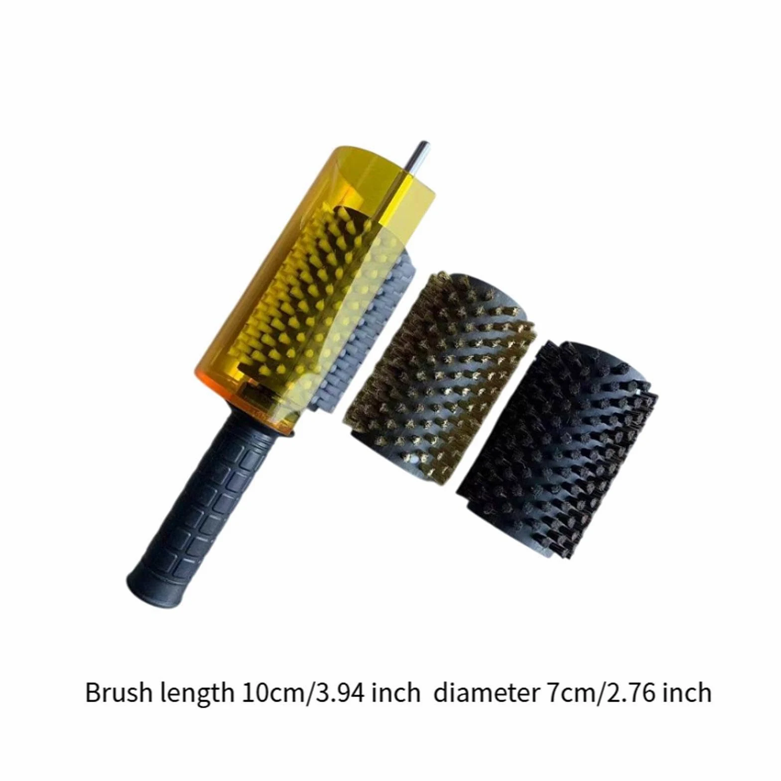 TISHITA Kit de Cepillos para Cera de Snowboard, de Nailon, Latón Y Crin de Caballo. Cepillos Eficientes para Cera de Esquí.